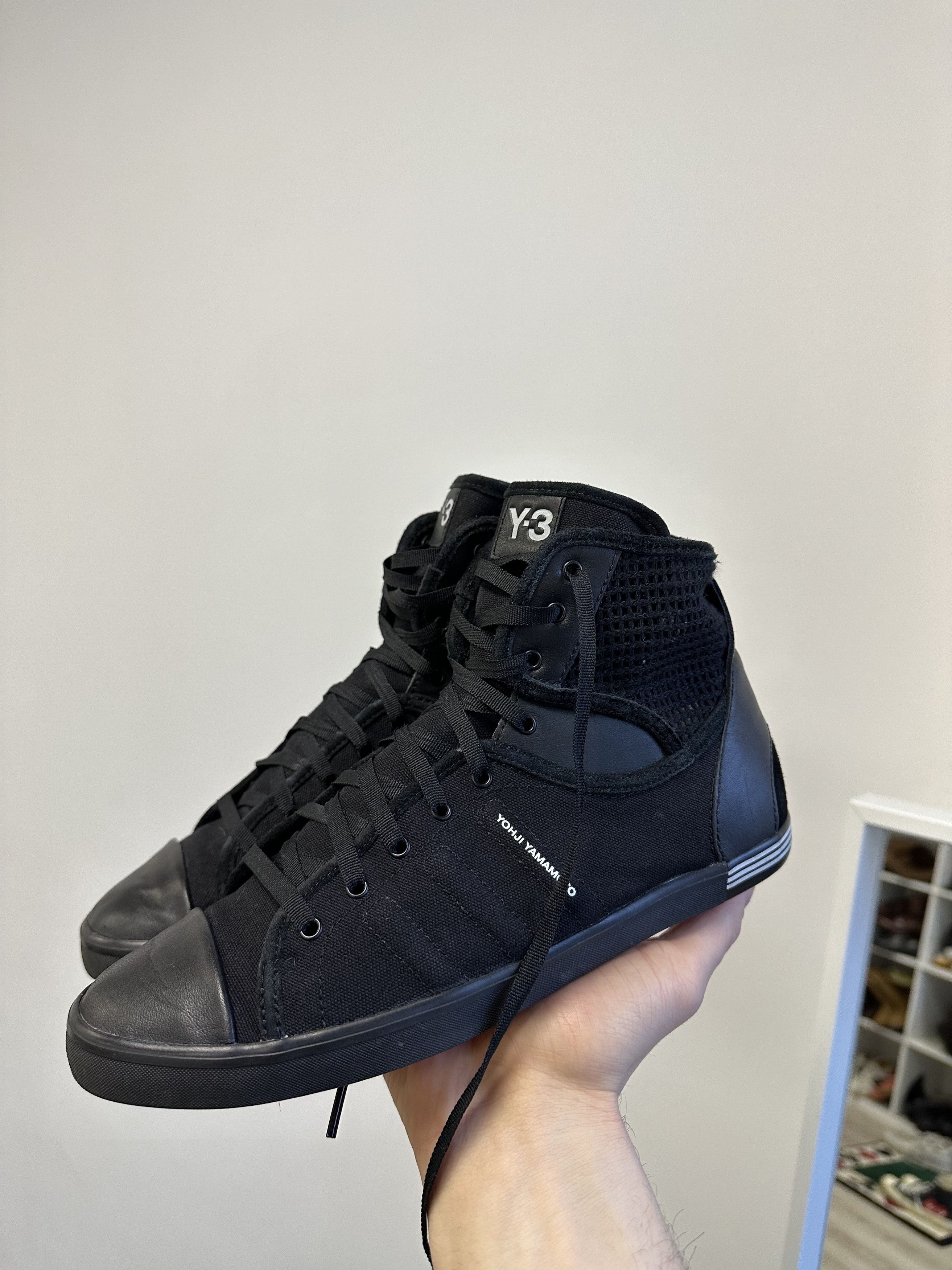 Adidas Y-3 Yohji Yamamoto Adidas Hi Top Sneakers 6004AC Size US 7.5 / IT 37.5 - 10 Thumbnail
