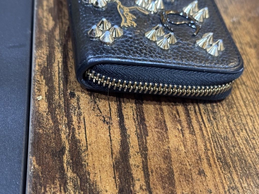 Christian Louboutin Christian Louboutin Panettone Studded Leather Coin Purse Size ONE SIZE - 7 Thumbnail