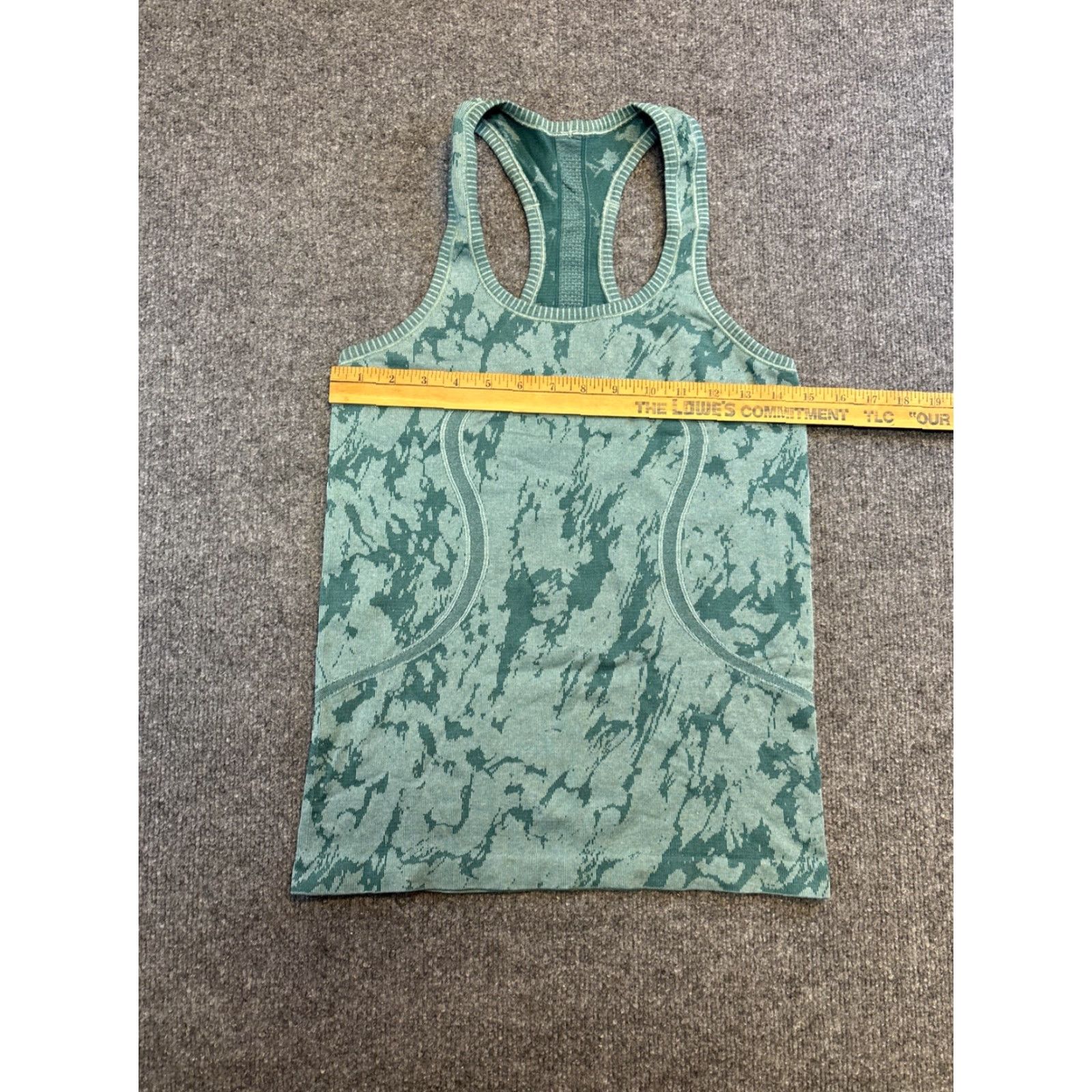 Lululemon Lululemon Swiftly Racerback Tank Shirt Women Size 6 Forage Teal Heathered EUC - Run Size ONE SIZE - 7 Thumbnail