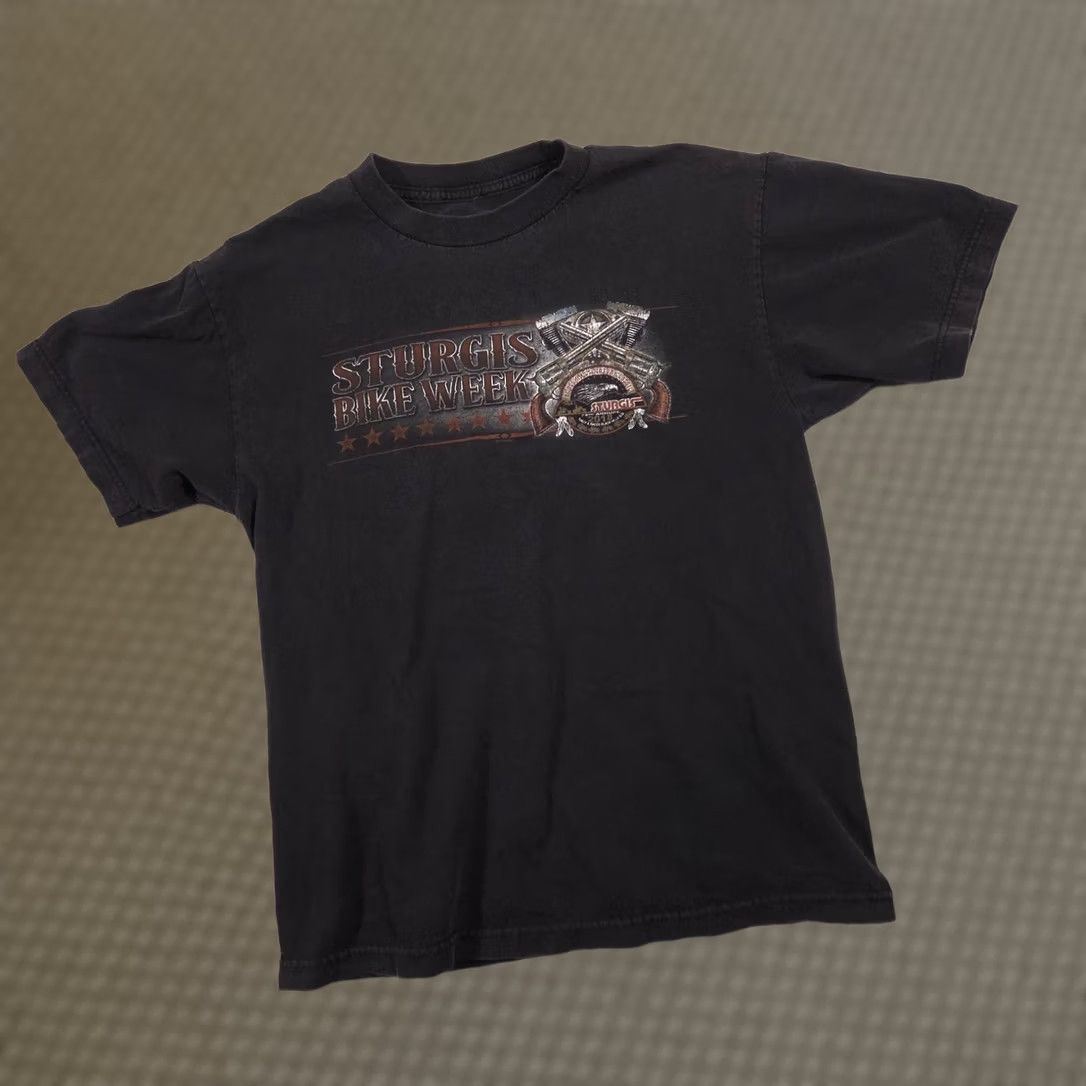 Vintage Sturgis Bike Week Shirt Mens Small Black 75th Anniversary Graphic Tee Biker Size US S / EU 44-46 / 1 - 1 Thumbnail