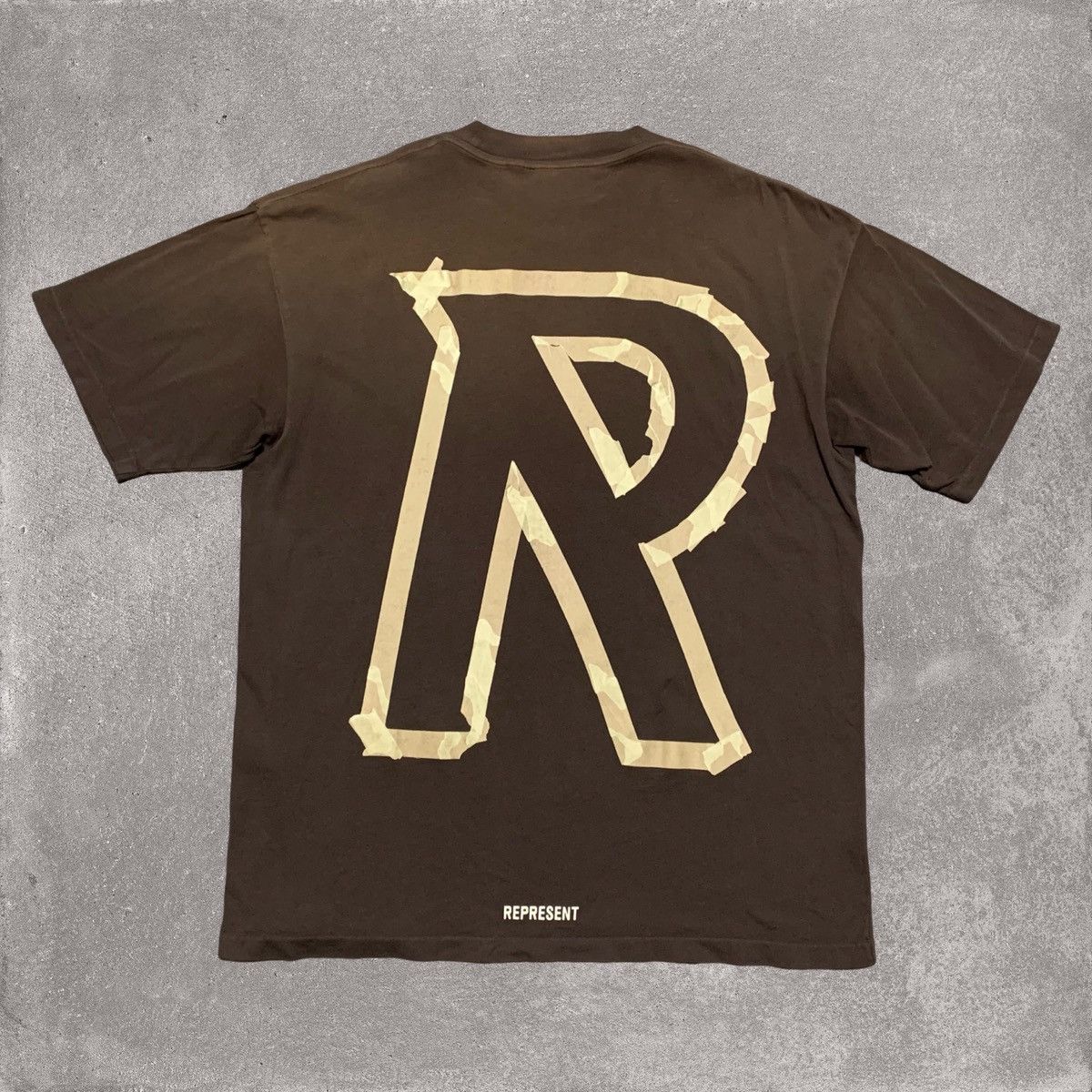 Represent Clo. Represent Small Initial Masking Tape Cedar Brown Tee Size US S / EU 44-46 / 1 - 1 Thumbnail