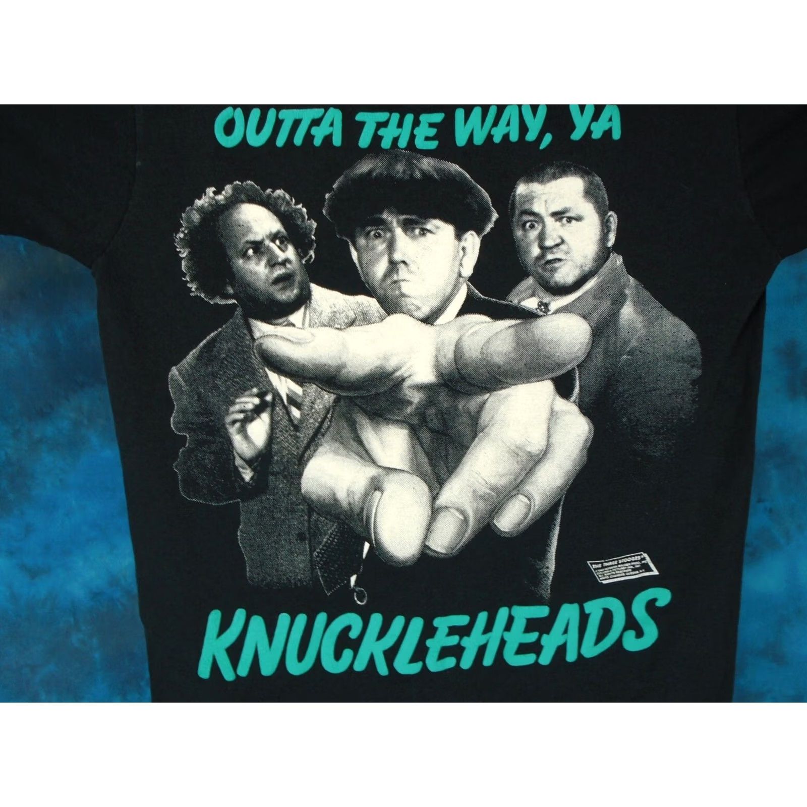 Vintage vintage THE THREE STOOGES KNUCKLEHEADS T-Shirt XS comedy shirt Men XS Black 80s 90s Nast Size US XS / EU 42 / 0 - 4 Thumbnail