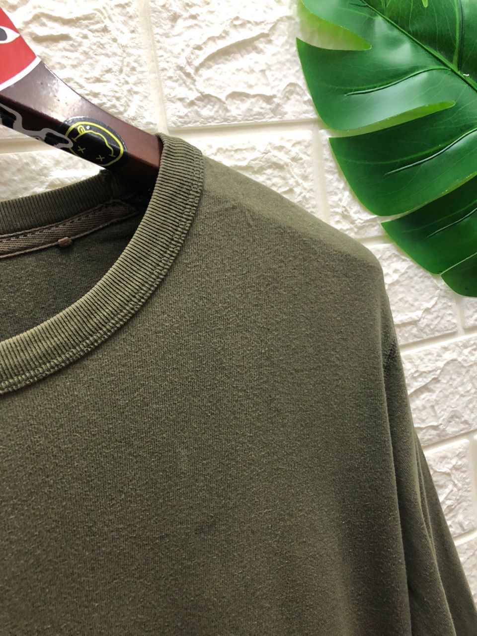 Vintage vintage Uniqlo Original wash for comfort sweater army green Size US L / EU 52-54 / 3 - 6 Thumbnail