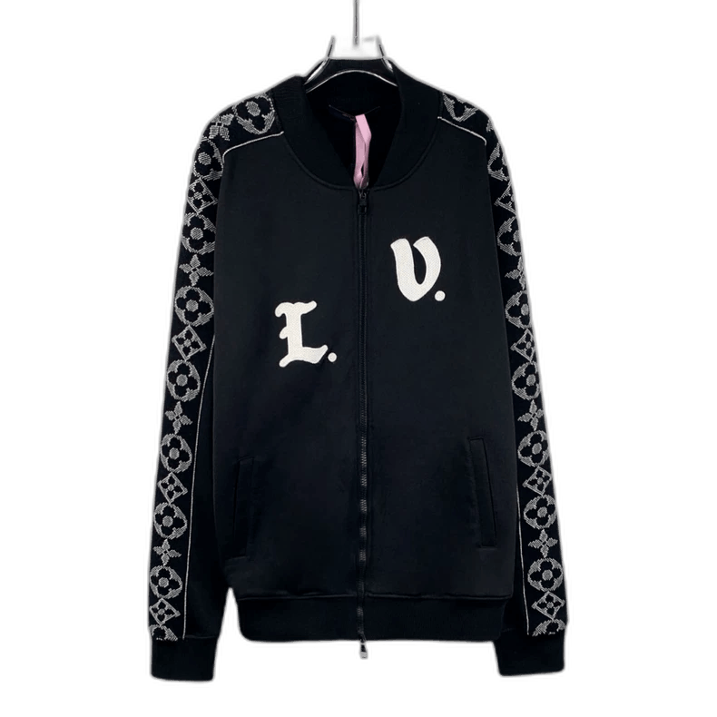 Louis Vuitton Louis Vuitton Black Logo Zipper Jacket-2506 Size US XXL / EU 58 / 5 - 1 Thumbnail