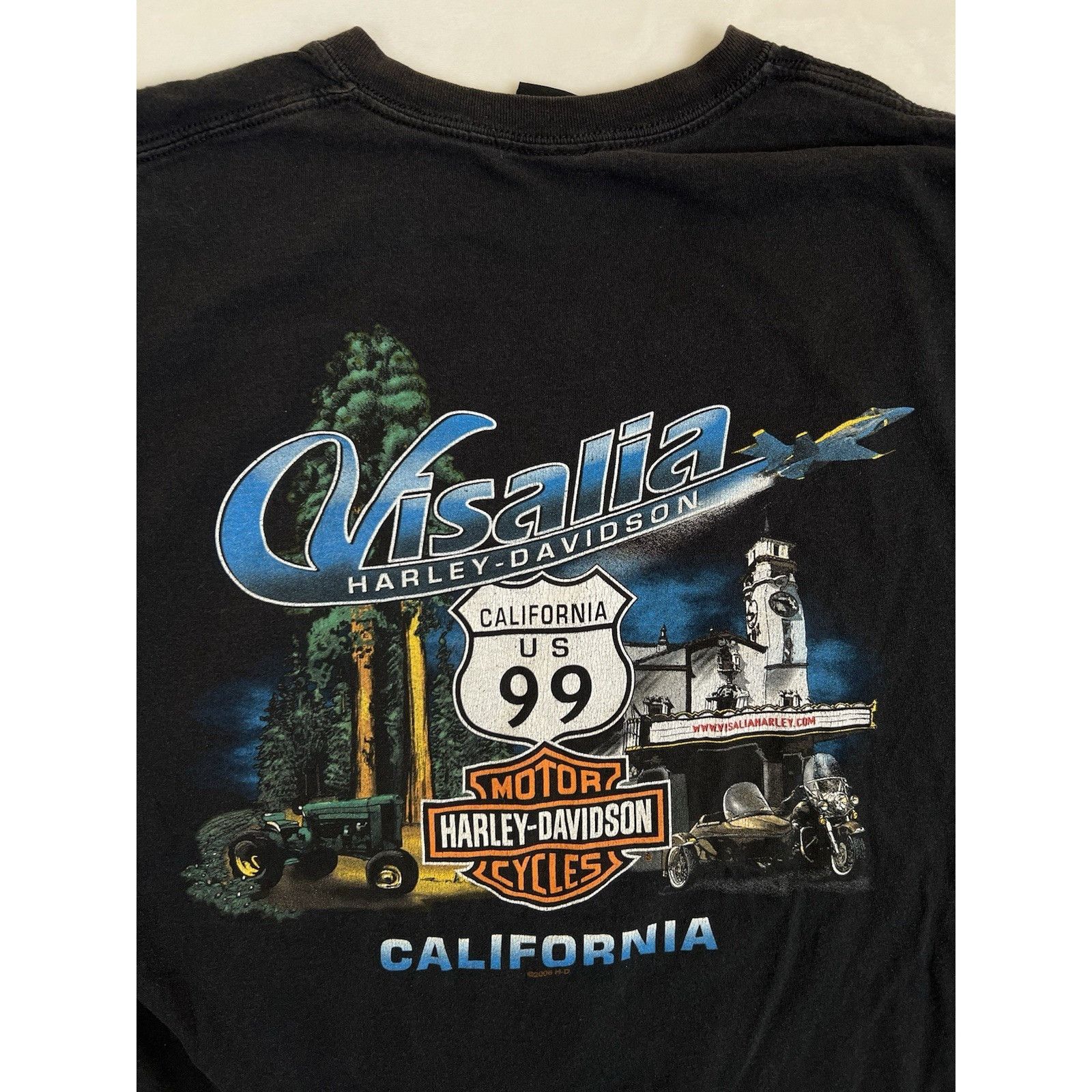 Harley Davidson Vintage Harley Davidson T-Shirt Size XL Visalia California Y Size US XL / EU 56 / 4 - 7 Thumbnail