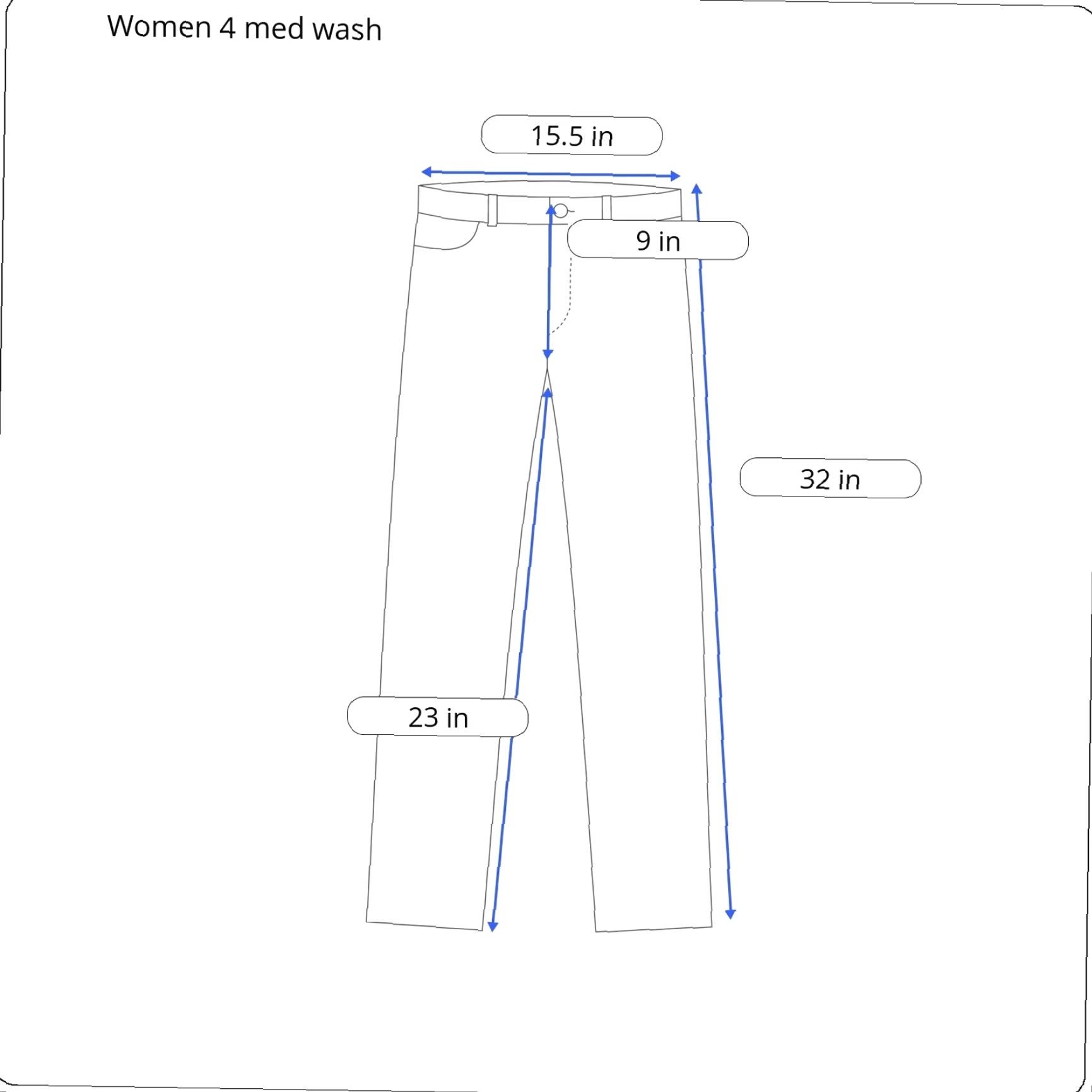 Nine West Nine West Jeans Womens Cropped Denim Mid Rise 31 in Waist Blue 4 Regular Cotton Blend 5-Pocket Design Belt Loops Adult Womens Size 27" / US 4 / IT 40 - 6 Thumbnail