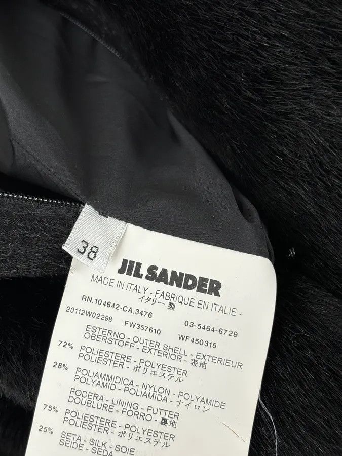 Jil Sander FW2011 Jil Sander Black A-Line Faux Pony Hair Skirt Size 26" / US 2 / IT 38 - 12 Thumbnail