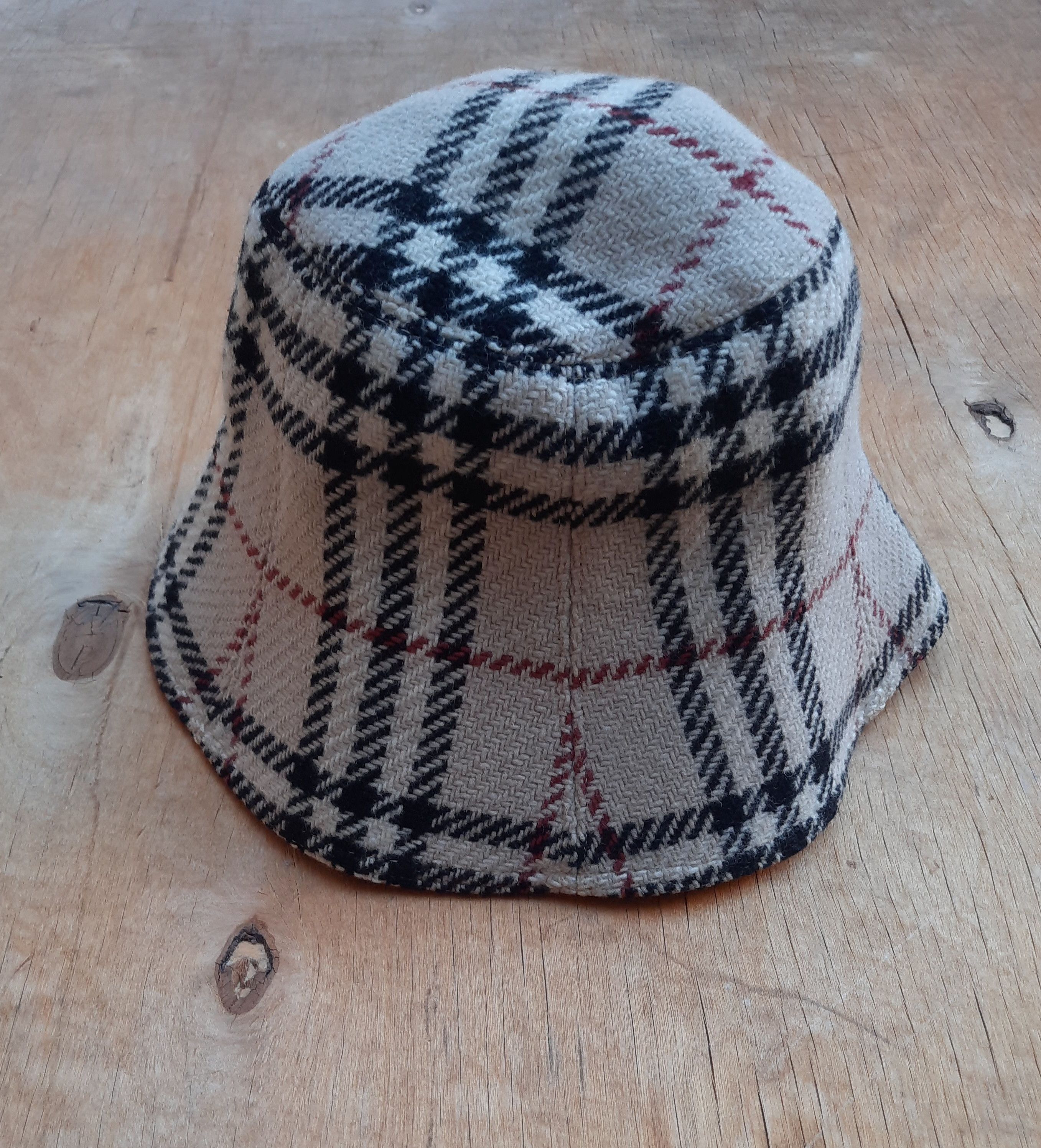 Burberry Burberry London Classic Nova Check Wool Bucket Hat Size ONE SIZE - 3 Thumbnail