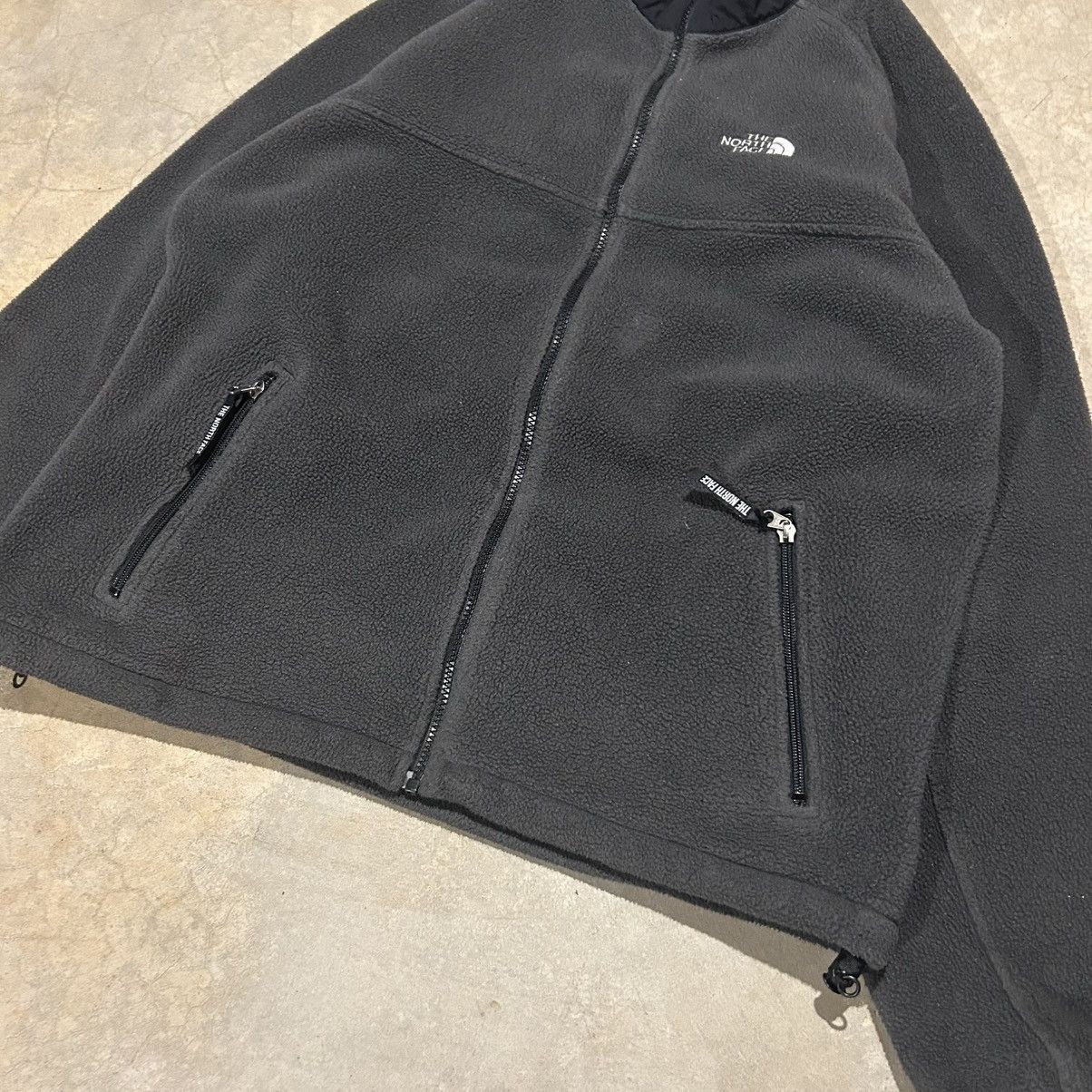 The North Face × Vintage Crazy Vintage 90s The North Face Pile Fleece Zip Up Jacket Size US L / EU 52-54 / 3 - 3 Thumbnail