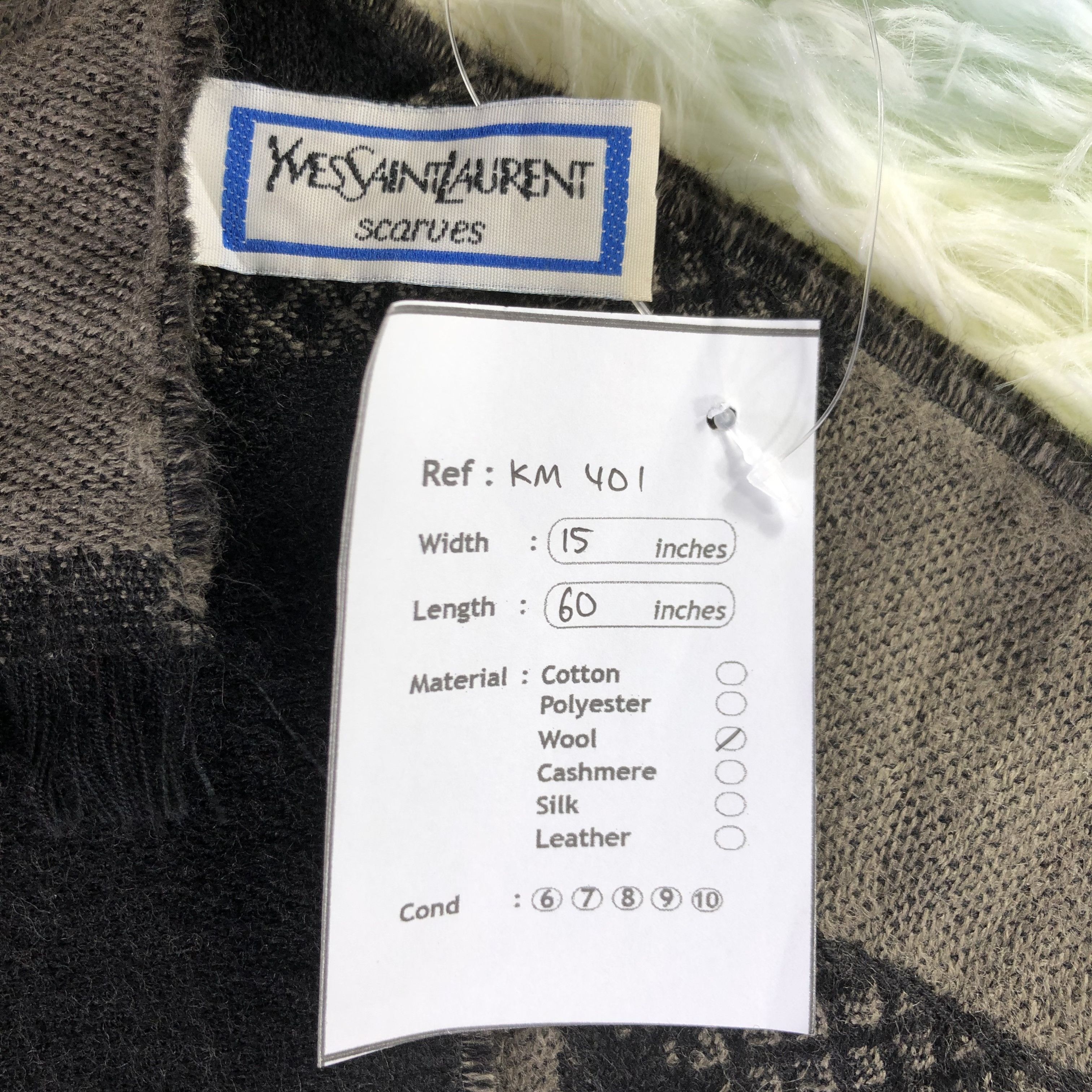 Vintage × Yves Saint Laurent Yves Saint Laurent Scarf / Muffler / Neckwear - KM401 Size ONE SIZE - 10 Thumbnail