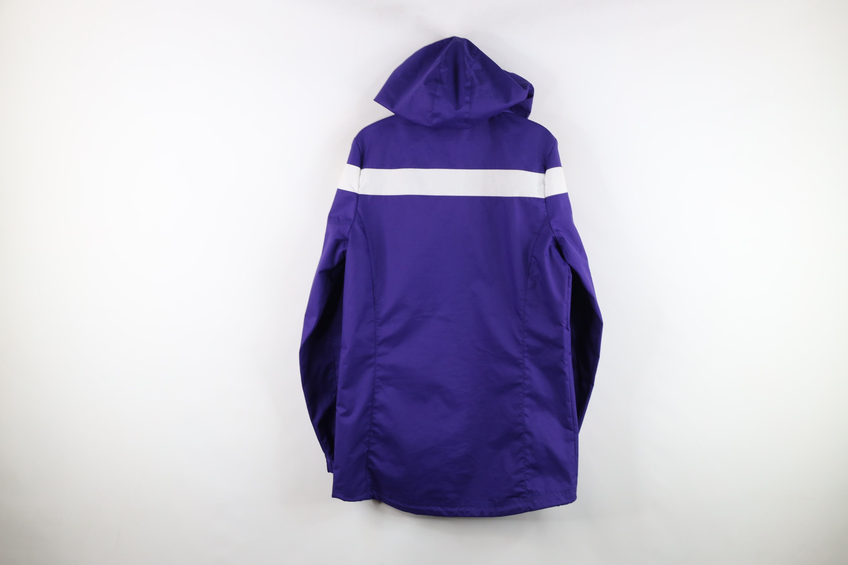 Adidas Vintage Adidas Spell Out Full Zip Hooded Jacket Purple White Size M / US 6-8 / IT 42-44 - 13 Thumbnail