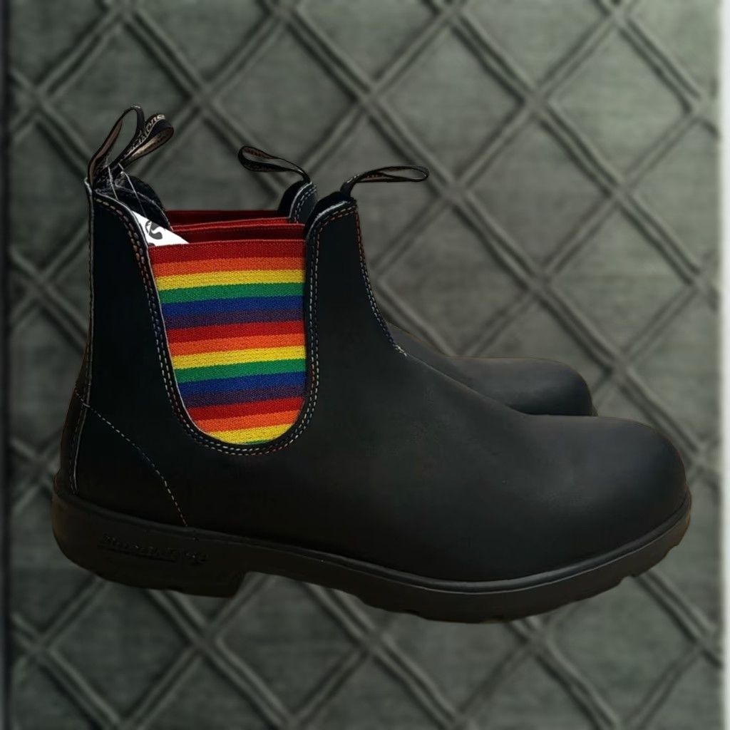 Blundstone VINTAGE Blundstone Men’s Original Chelsea Boot Black Rainbow Leather Size 13 Mens Boots Black Rainbow Leather Chelsea Boot 13 Size US 13 / EU 46 - 1 Thumbnail