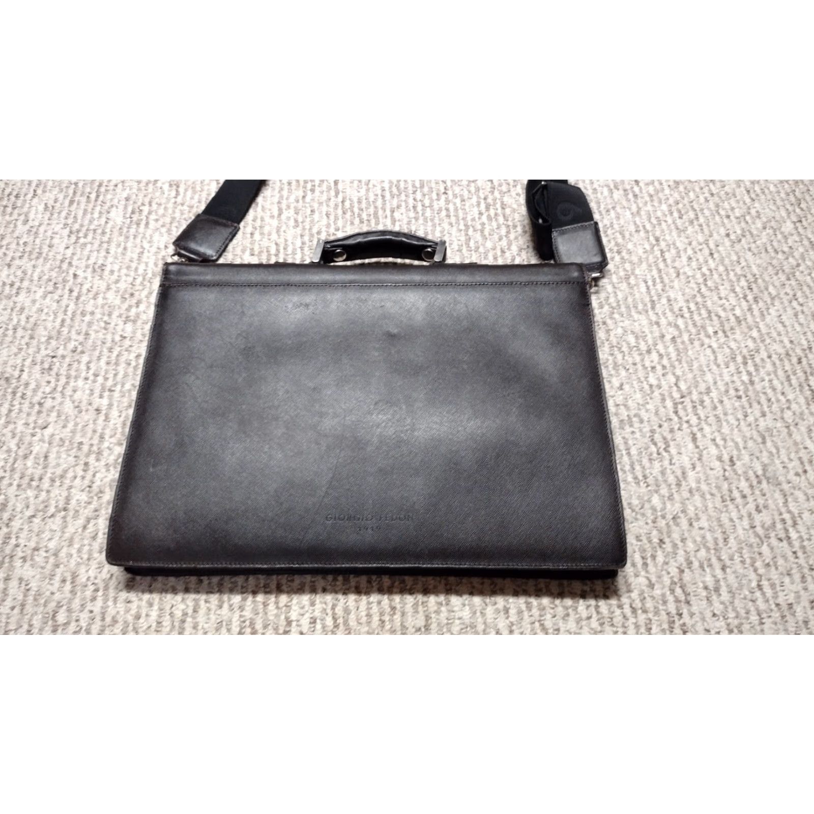 Vintage VINTAGE Giorgio Fedon 1919 Leather Briefcase Rare Pre Owned Men Briefcase/Document Case Brown Leather Size ONE SIZE - 6 Thumbnail