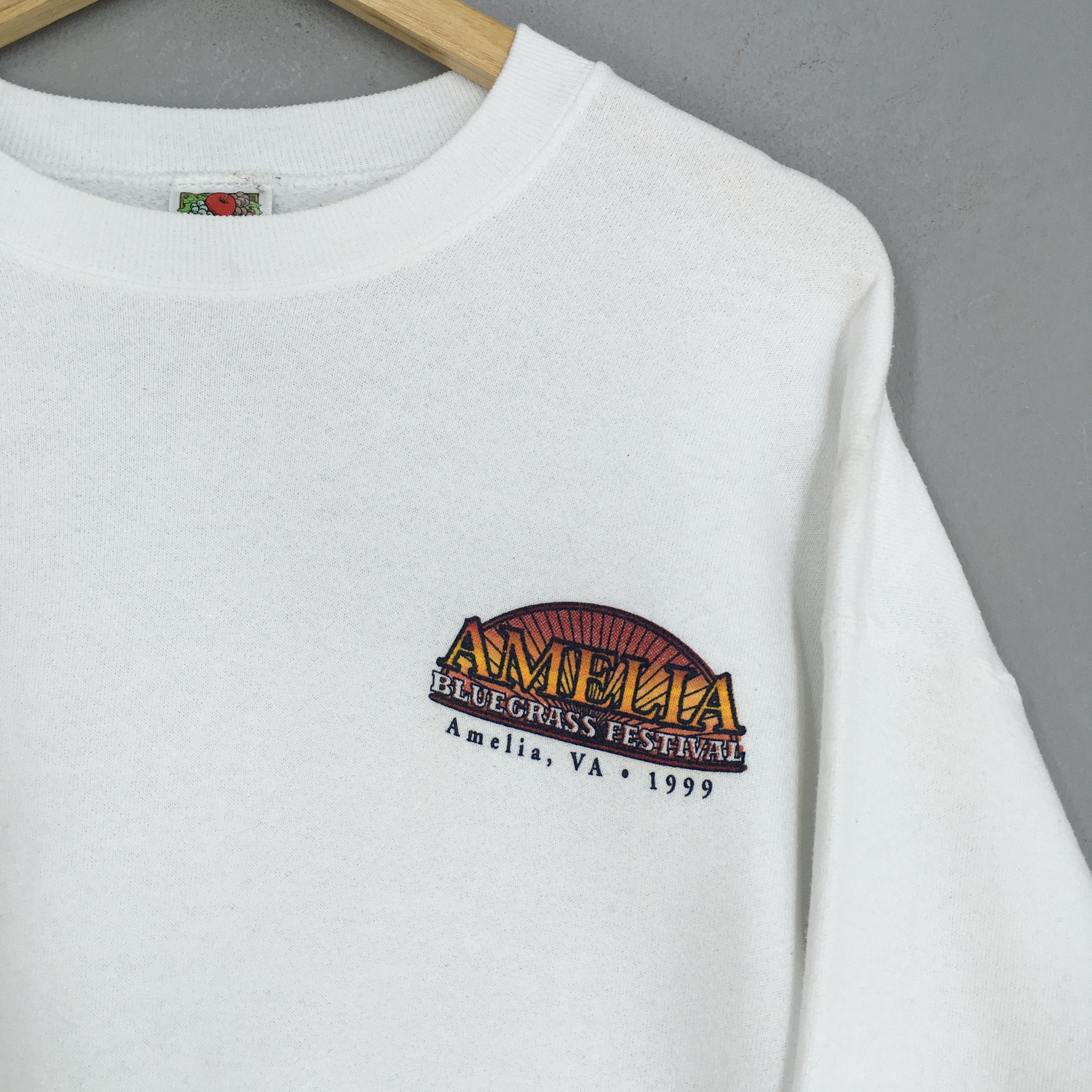 Vintage Vintage 90s Amelia Bluegrass Festival Sweatshirt Large Size US L / EU 52-54 / 3 - 2 Thumbnail