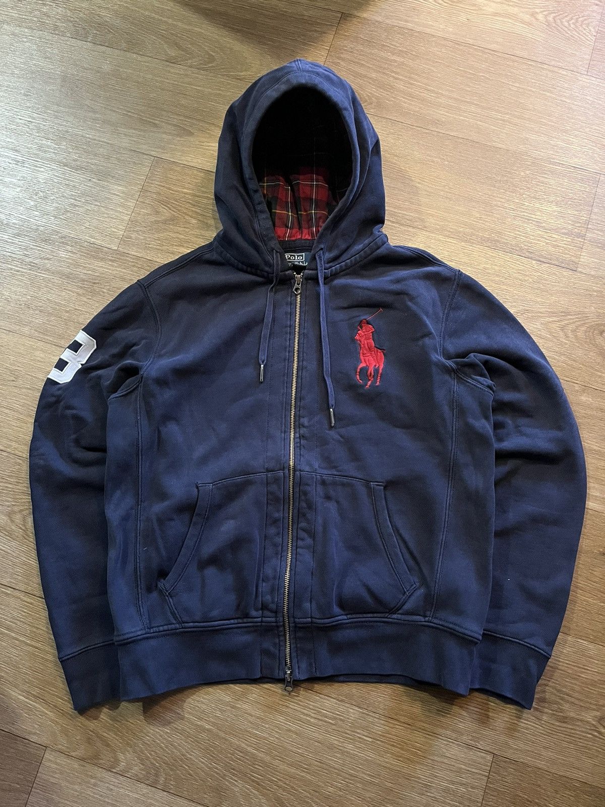 Polo Ralph Lauren Zip-hoodie Polo Ralph Lauren big logo 3 vintage rare Size US L / EU 52-54 / 3 - 1 Thumbnail