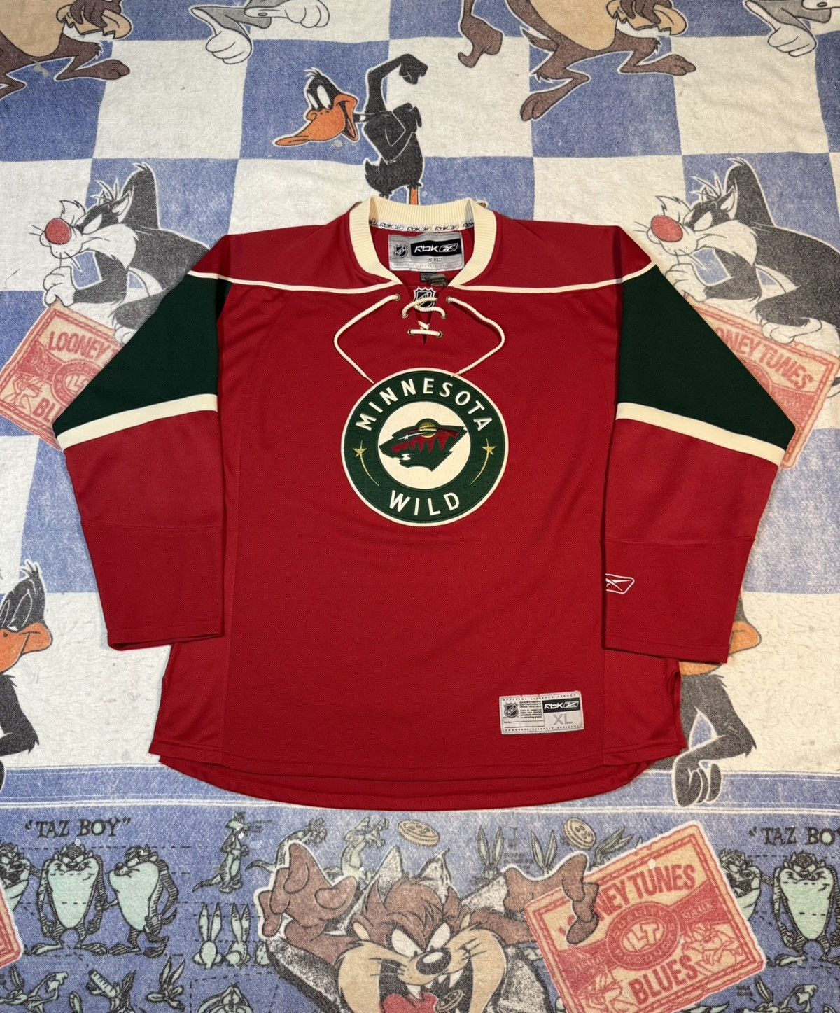 NHL Minnesota Wild jersey Size US XL / EU 56 / 4 - 1 Thumbnail