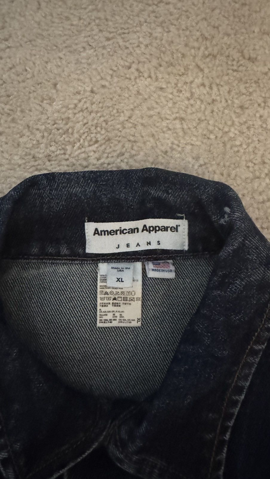 American Apparel Denim Jacket by American Apparel Made in USA Original Size US M / EU 48-50 / 2 - 2 Thumbnail