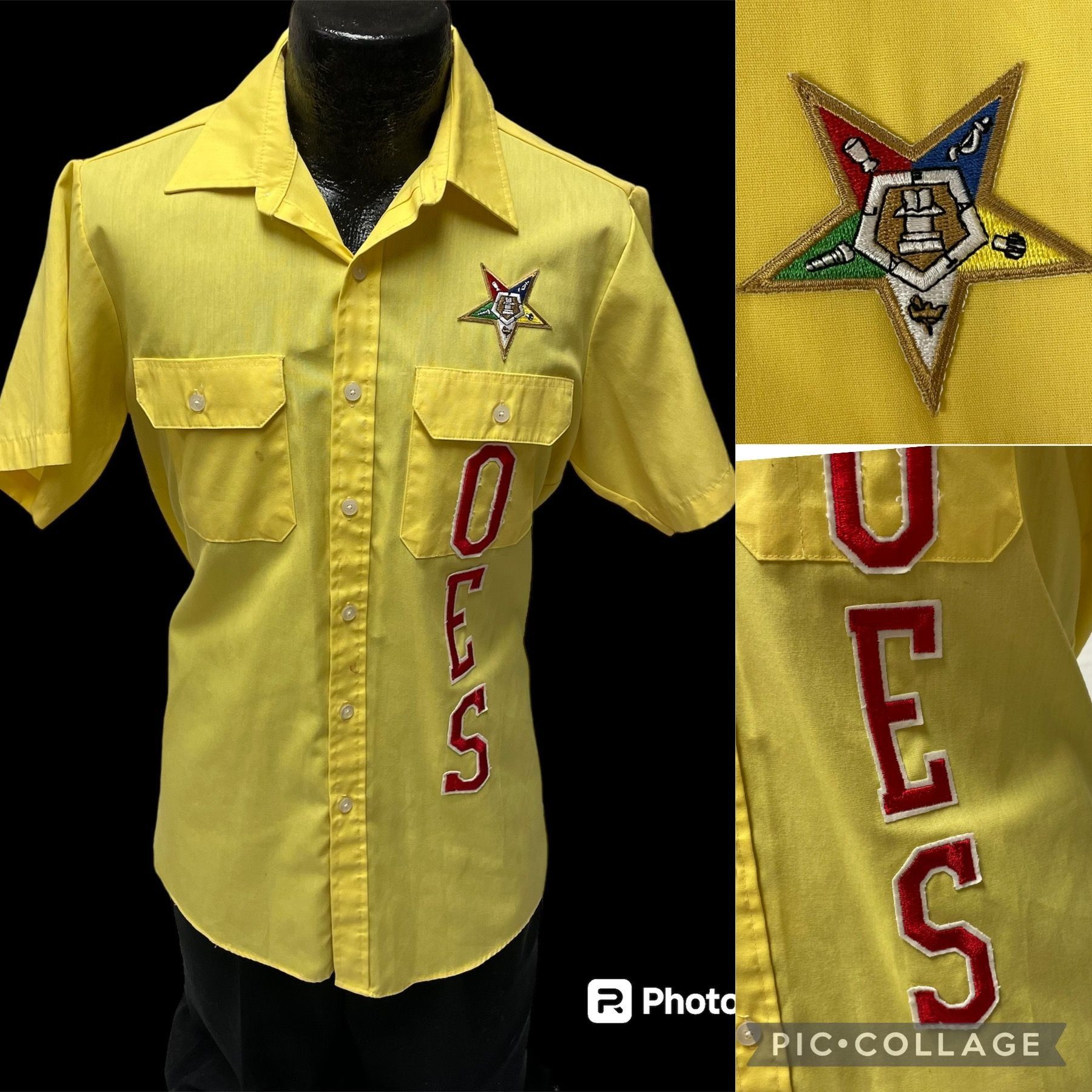 Other Vtg MASONIC Order of the Eastern Star OES Fraternal Shirt Size US XL / EU 56 / 4 - 1 Thumbnail