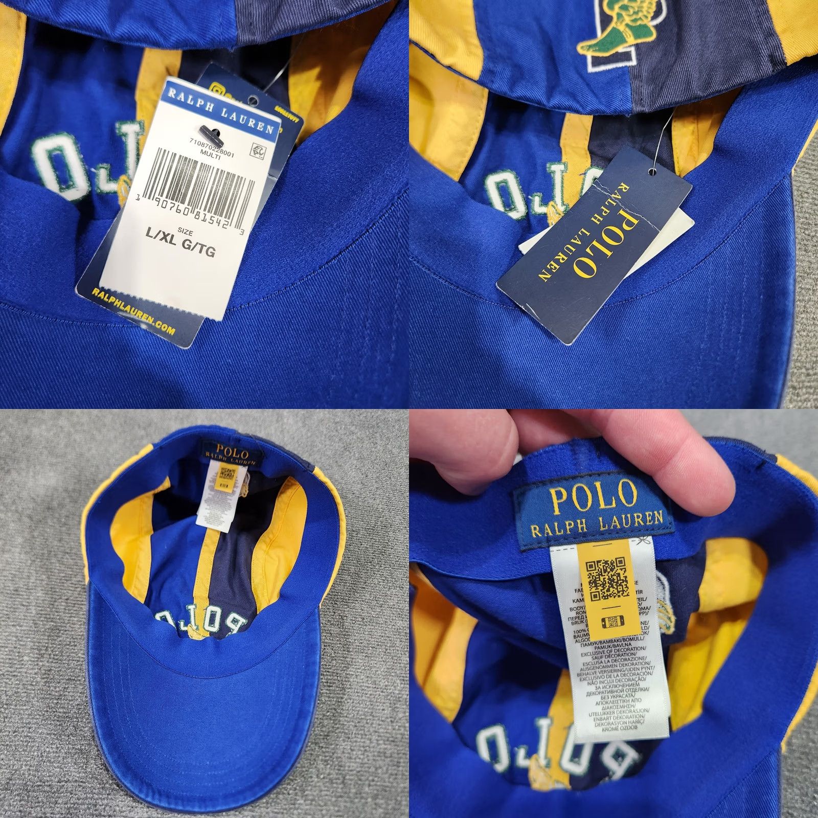 Polo Ralph Lauren Polo Ralph Lauren Hat P Wing Long Bill 4 Panel Fitted L/XL Stadium Multi Color Size US L / EU 52-54 / 3 - 8 Thumbnail