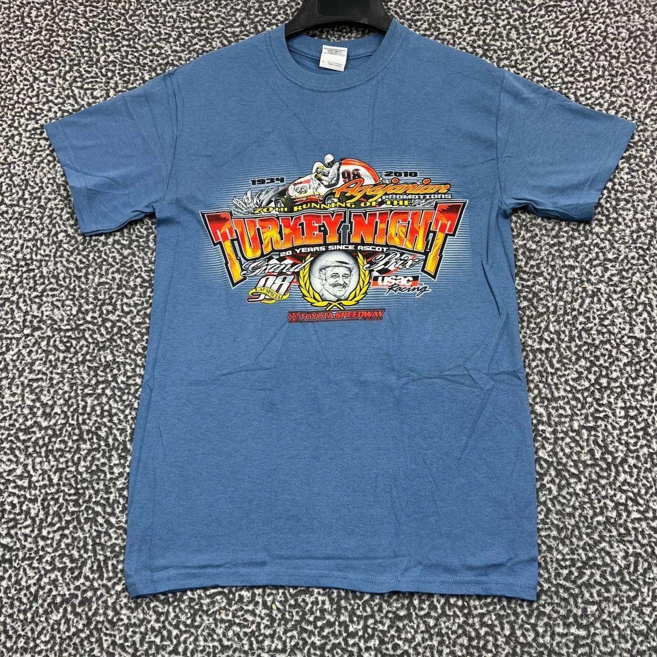 Gildan Vintage Turkey Night Grand Prix Shirt Men S Racing Deadstock Size US S / EU 44-46 / 1 - 2 Thumbnail