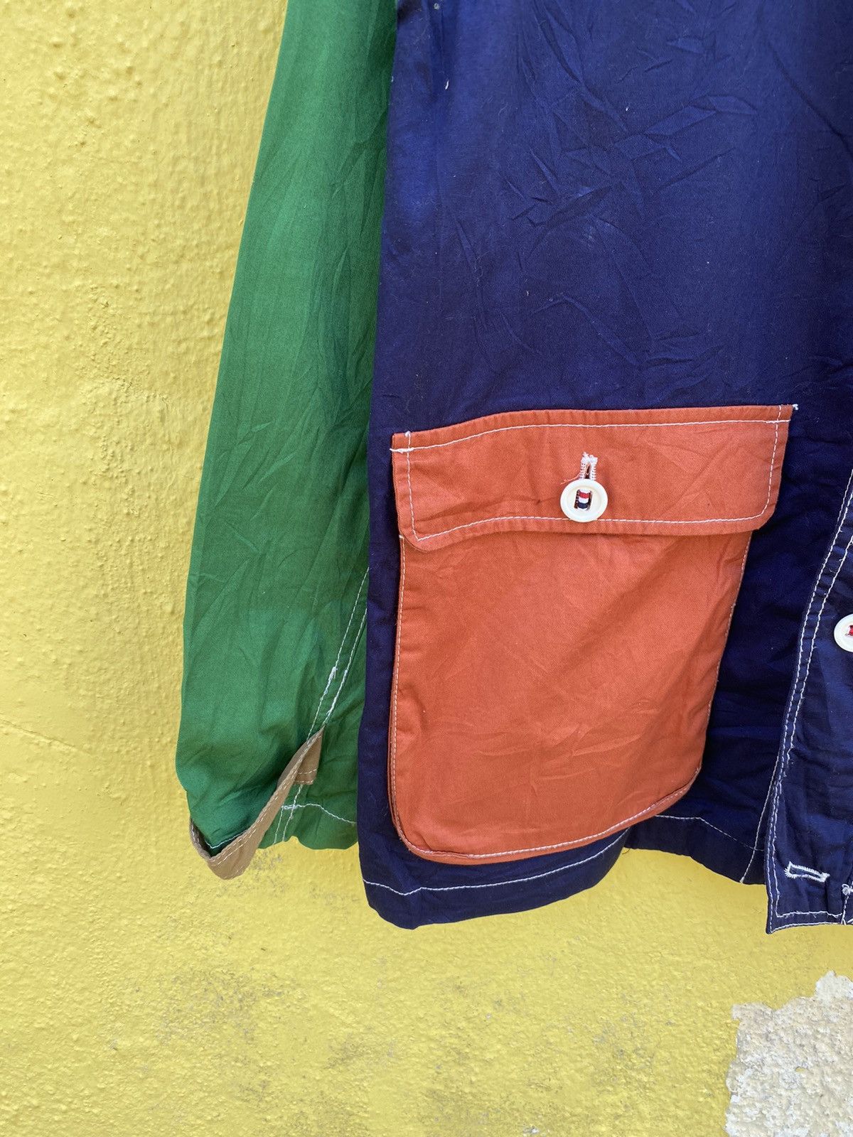 Japanese Brand Japanese brand X oval dice multicolor button jacket hoodie Size US L / EU 52-54 / 3 - 11 Thumbnail