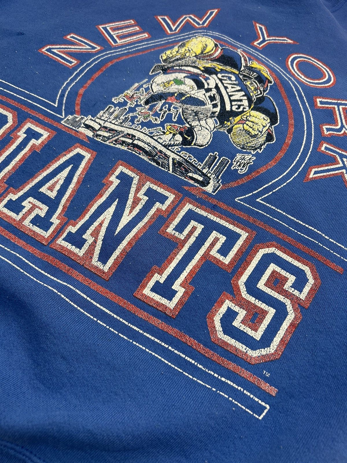 Vintage Vtg 80s New York Giants Sweatshirt Size US L / EU 52-54 / 3 - 3 Thumbnail