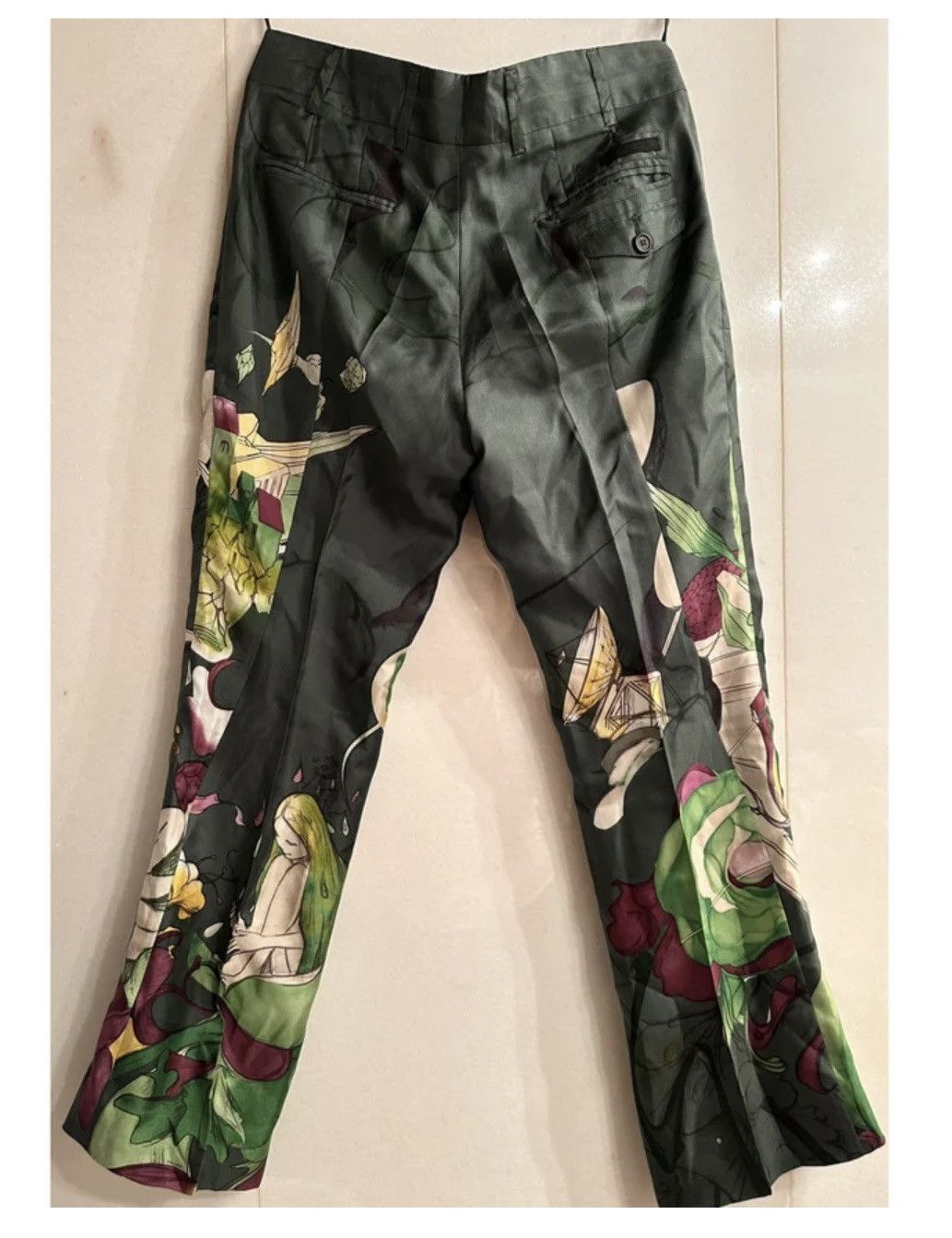 Prada Silk trousers FATE collection Size 26" / US 2 / IT 38 - 2 Thumbnail