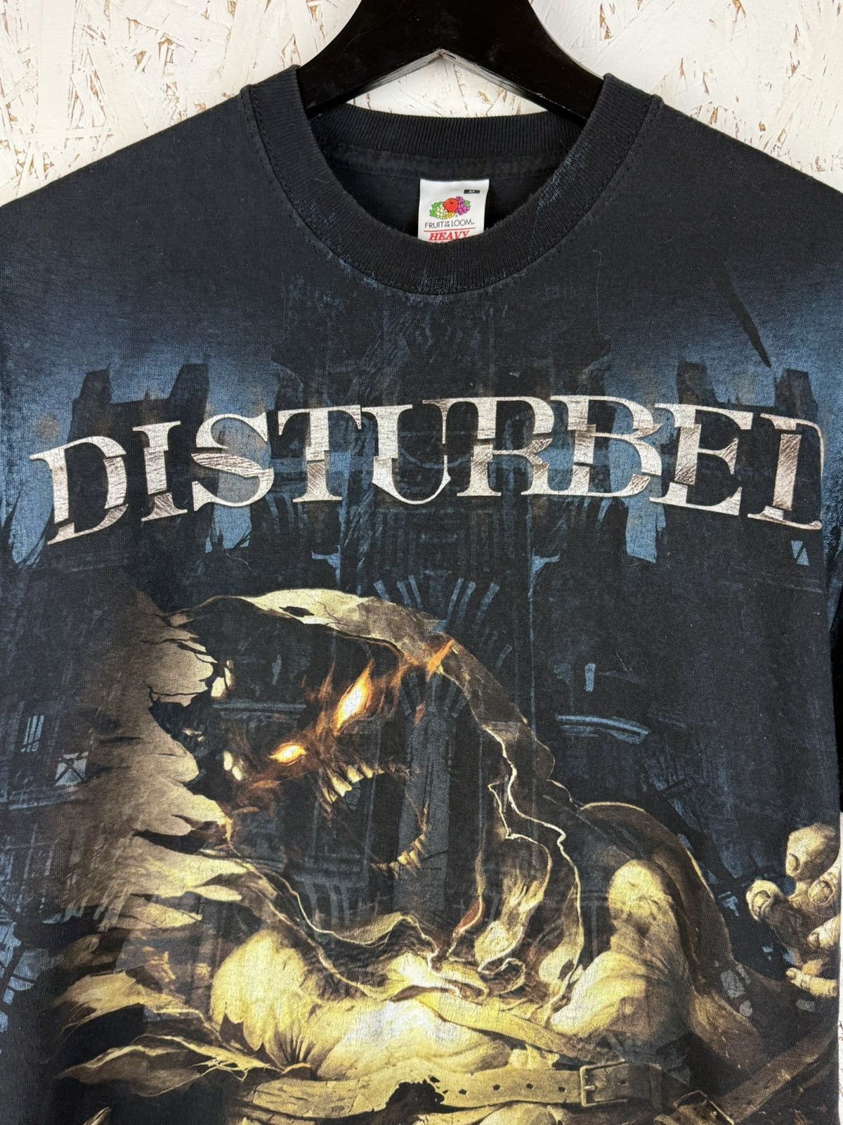 Band Tees Vintage Disturbed Asylum Allover Print Metal Band T-Shirt Size US L / EU 52-54 / 3 - 2 Thumbnail