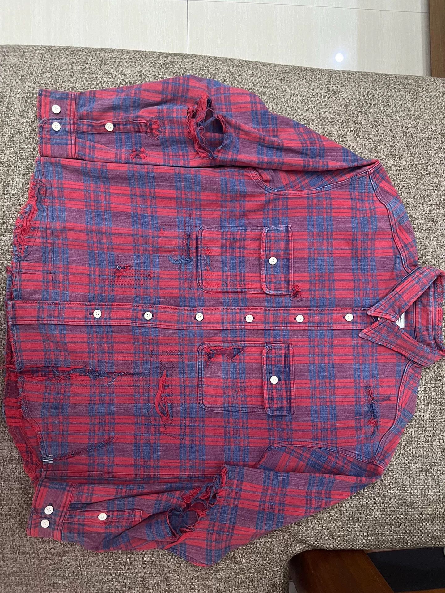 VISVIM Lumber Check Crash Shirt