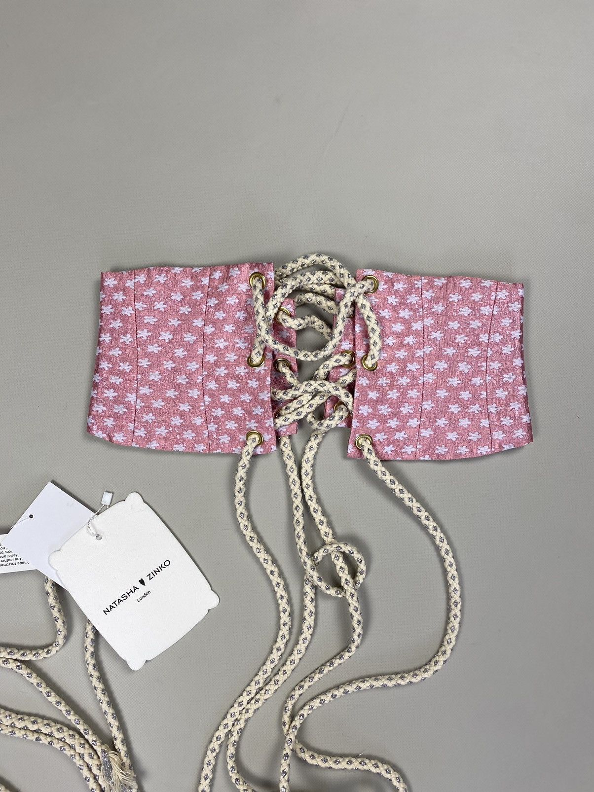 Designer × Natasha Zinko BNWT! Natasha Zinko brocade corset belt size US 0 / IT 38 Size ONE SIZE - 6 Thumbnail