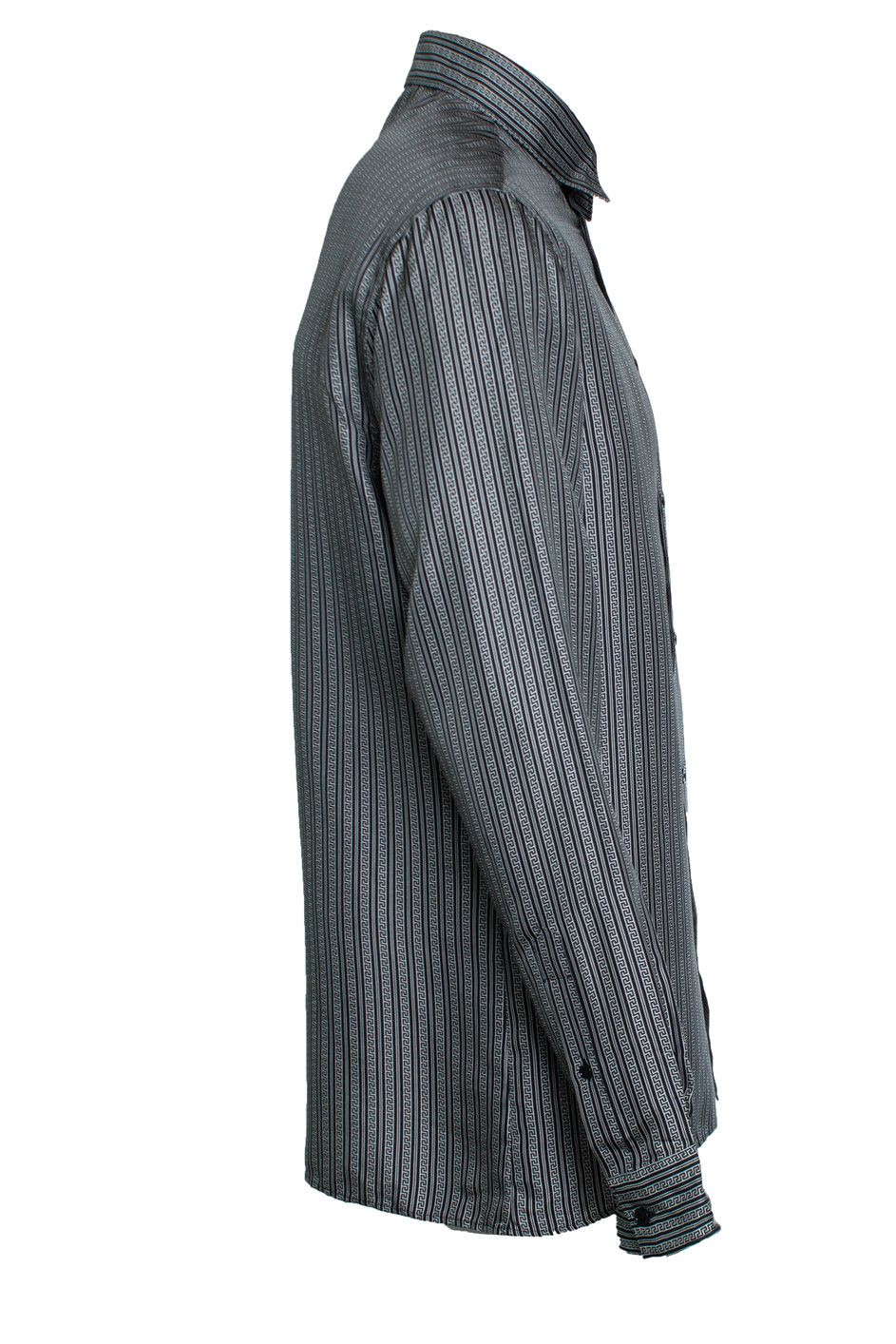 Versace Versace, Black and white greca print shirt Size US M / EU 48-50 / 2 - 2 Thumbnail