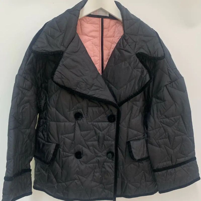 Valentino Valentino Quilted Black Women's Down Jacket 0089 Size ONE SIZE - 1 Thumbnail