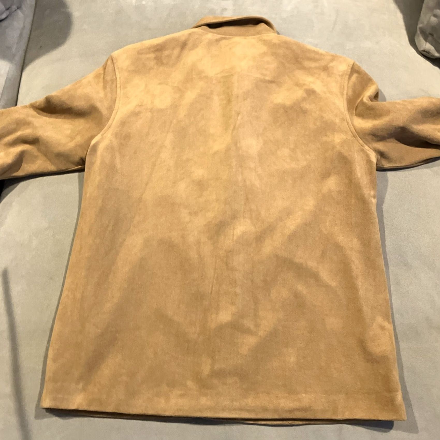 Melissa VINTAGE Mel & Lisa Jacket Beige Ultra Suede Long Sleeve Buttoned 8 Women Regular Fall Buttoned Long Sleeved Jacket Womens Size M / US 6-8 / IT 42-44 - 3 Thumbnail