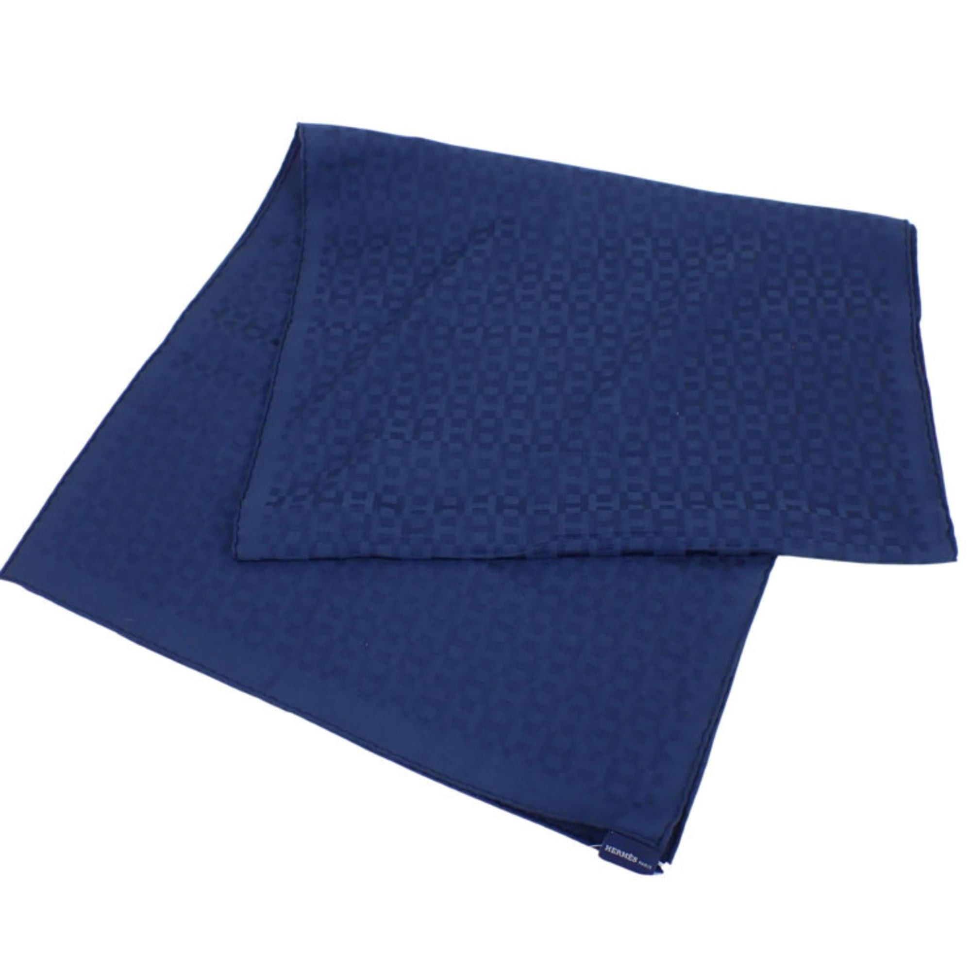 Hermes Hermes scarf/stole in navy, cashmere, wool, and silk for men women Size ONE SIZE - 1 Thumbnail