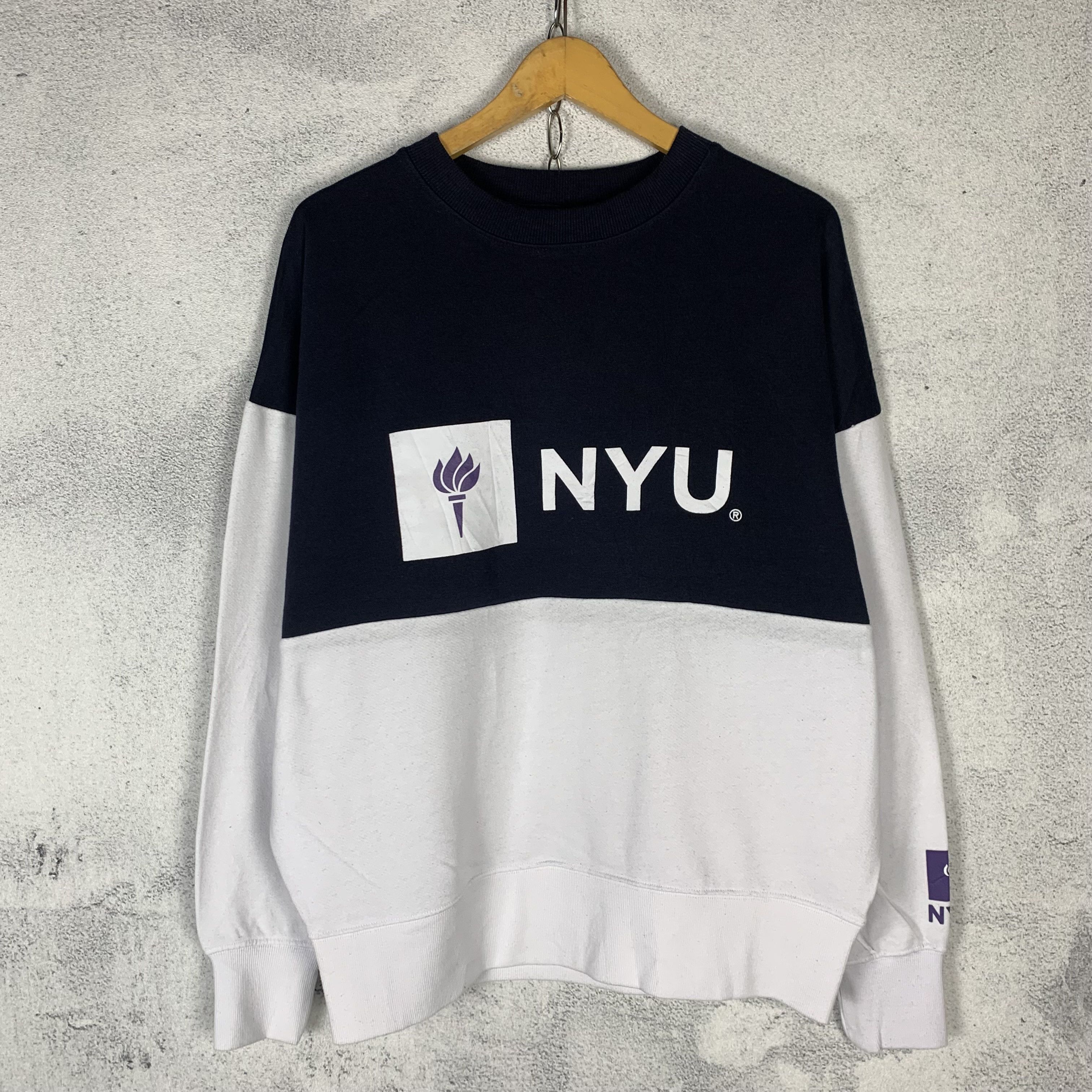 Japanese Brand NYU New York University Sweatshirt Crewneck Size US M / EU 48-50 / 2 - 1 Thumbnail