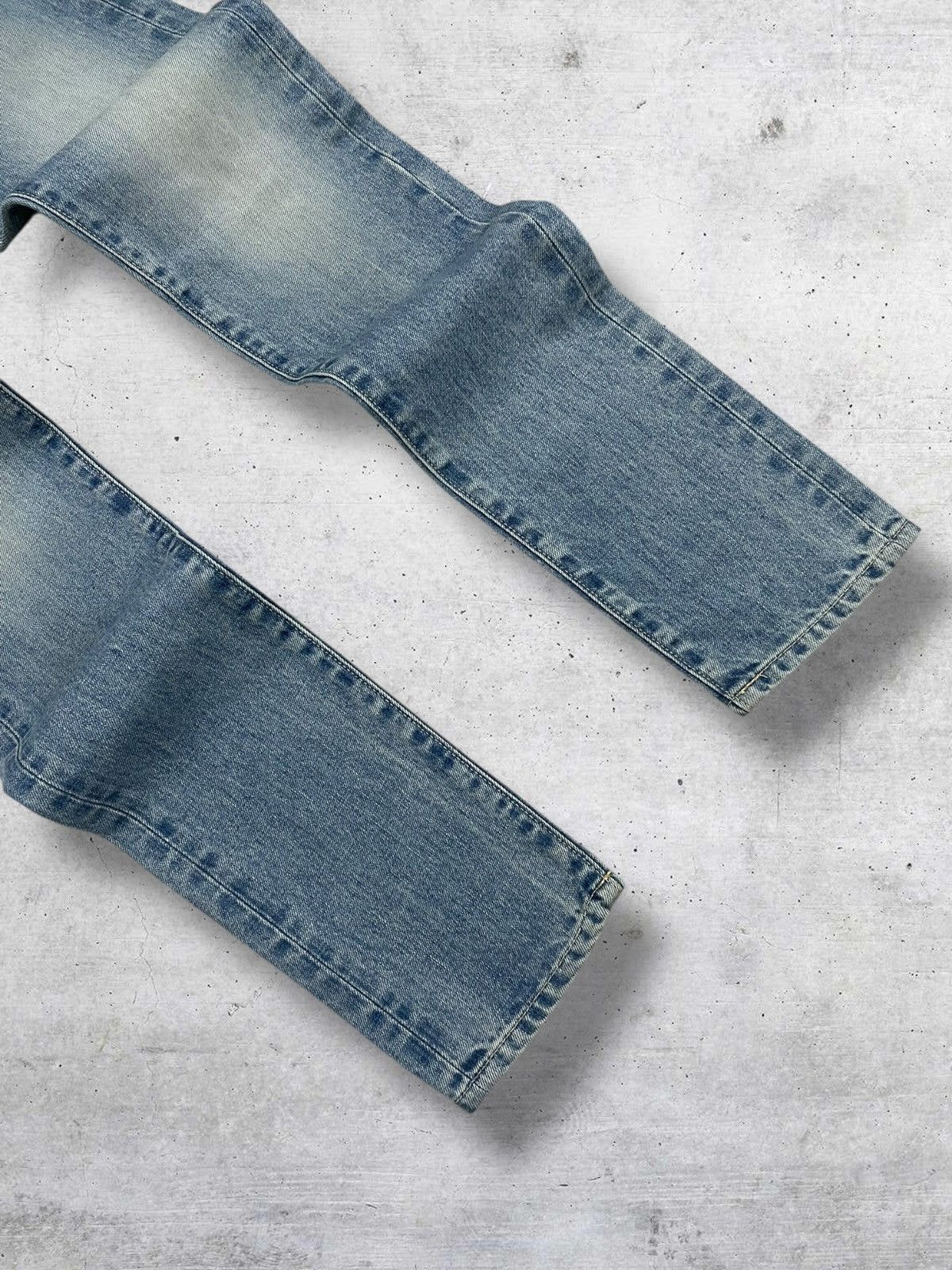 Japanese Brand VINTAGE JAPAN OG BLU BLUE 90S DESIGNER BLUE WASHED DENIM Size US 27 - 5 Thumbnail