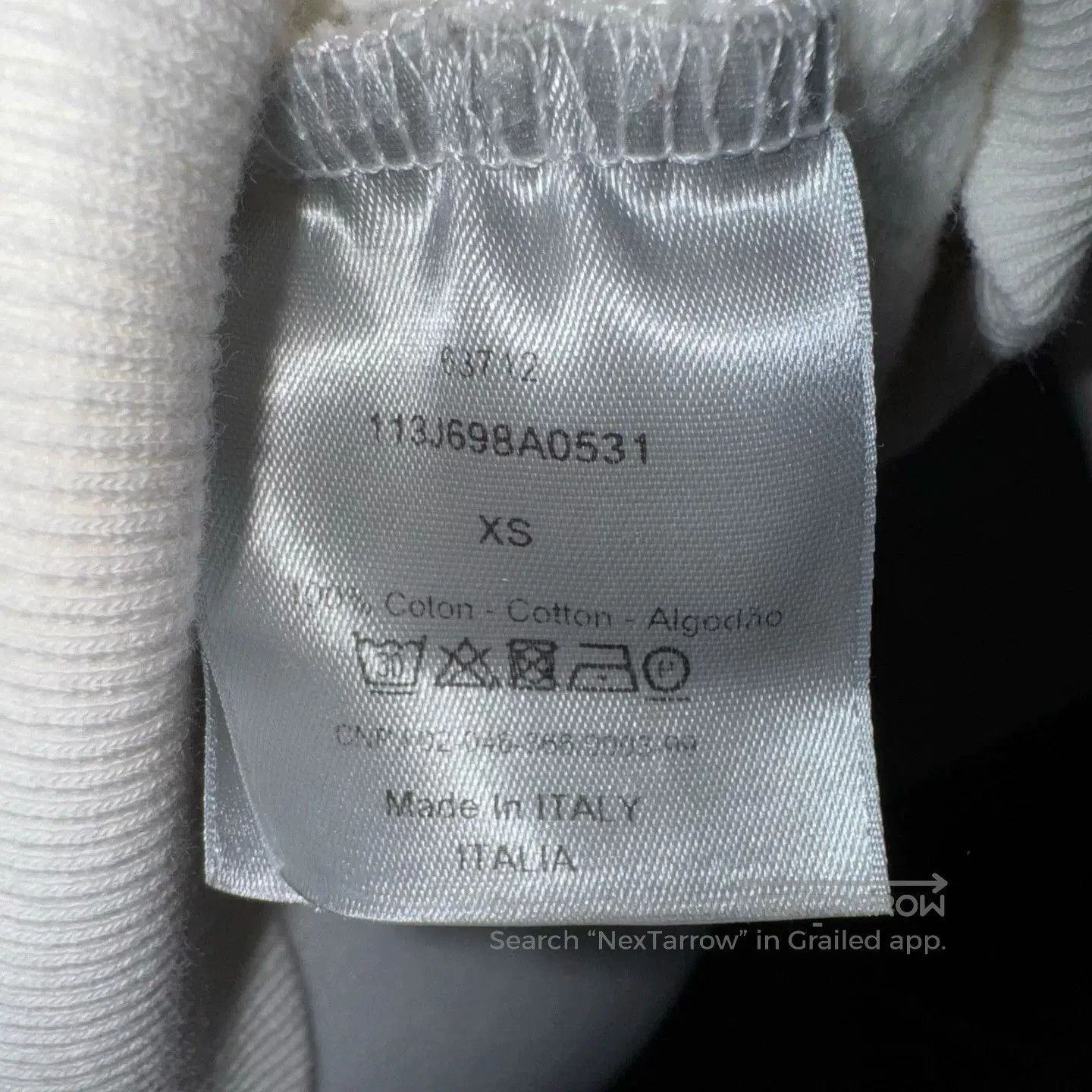 Comme des Garcons cd embroidered hoodie in white. Size US XS / EU 42 / 0 - 3 Thumbnail
