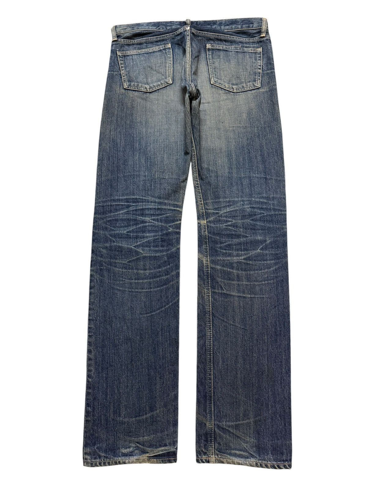 semanticdesign Vintage Y2K Japanese DMG Mud Wash Faded Whisker Straight Leg Size US 32 / EU 48 - 2 Thumbnail