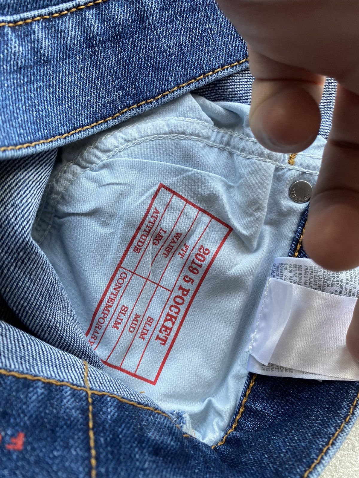 20471120 × Diesel Diesel Skinny Opium Luxury Designer Denim Jeans Gothic Punk Size US 29 - 17 Thumbnail