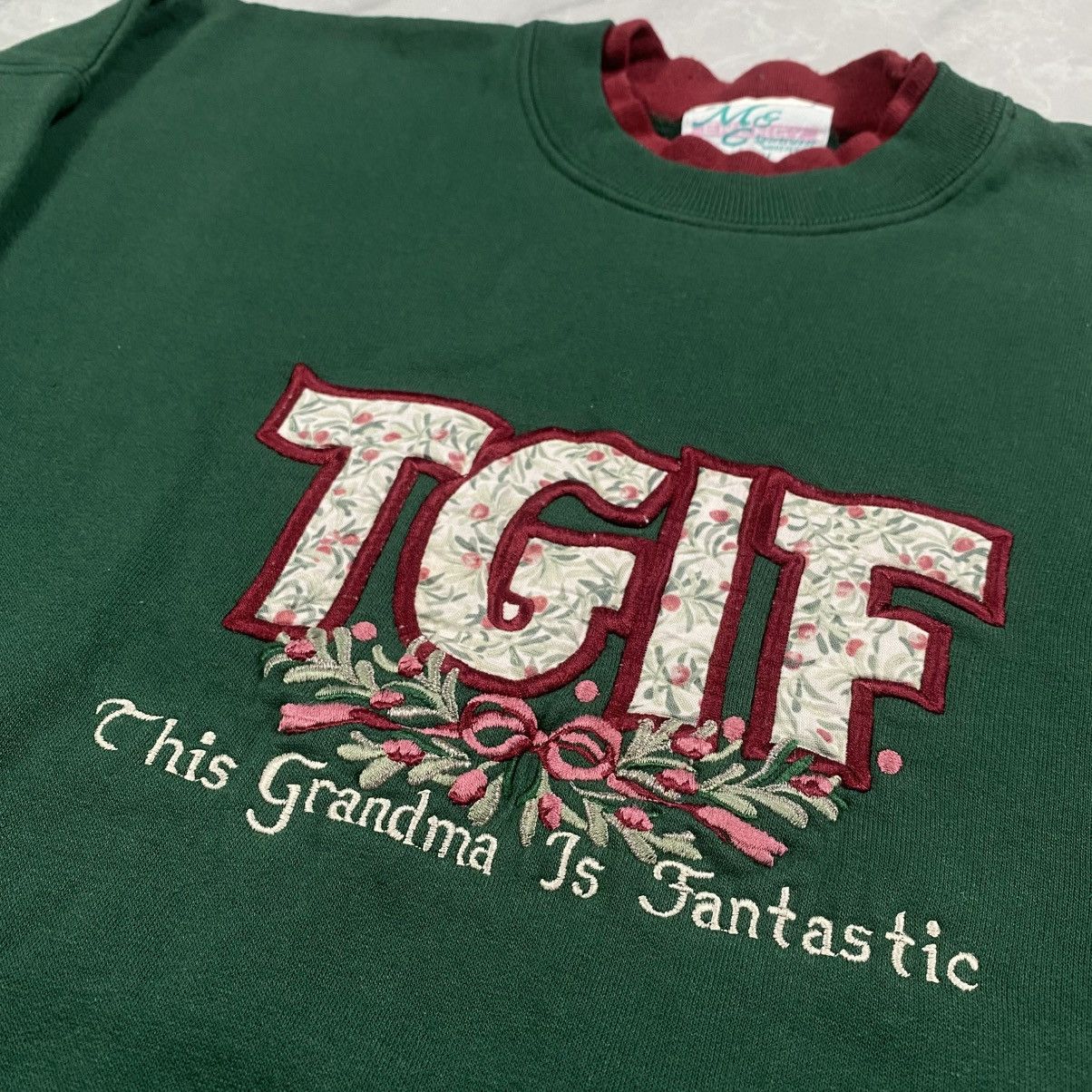 Other Vintage 90s M&C TGIF Wording Crewneck Size US M / EU 48-50 / 2 - 3 Thumbnail