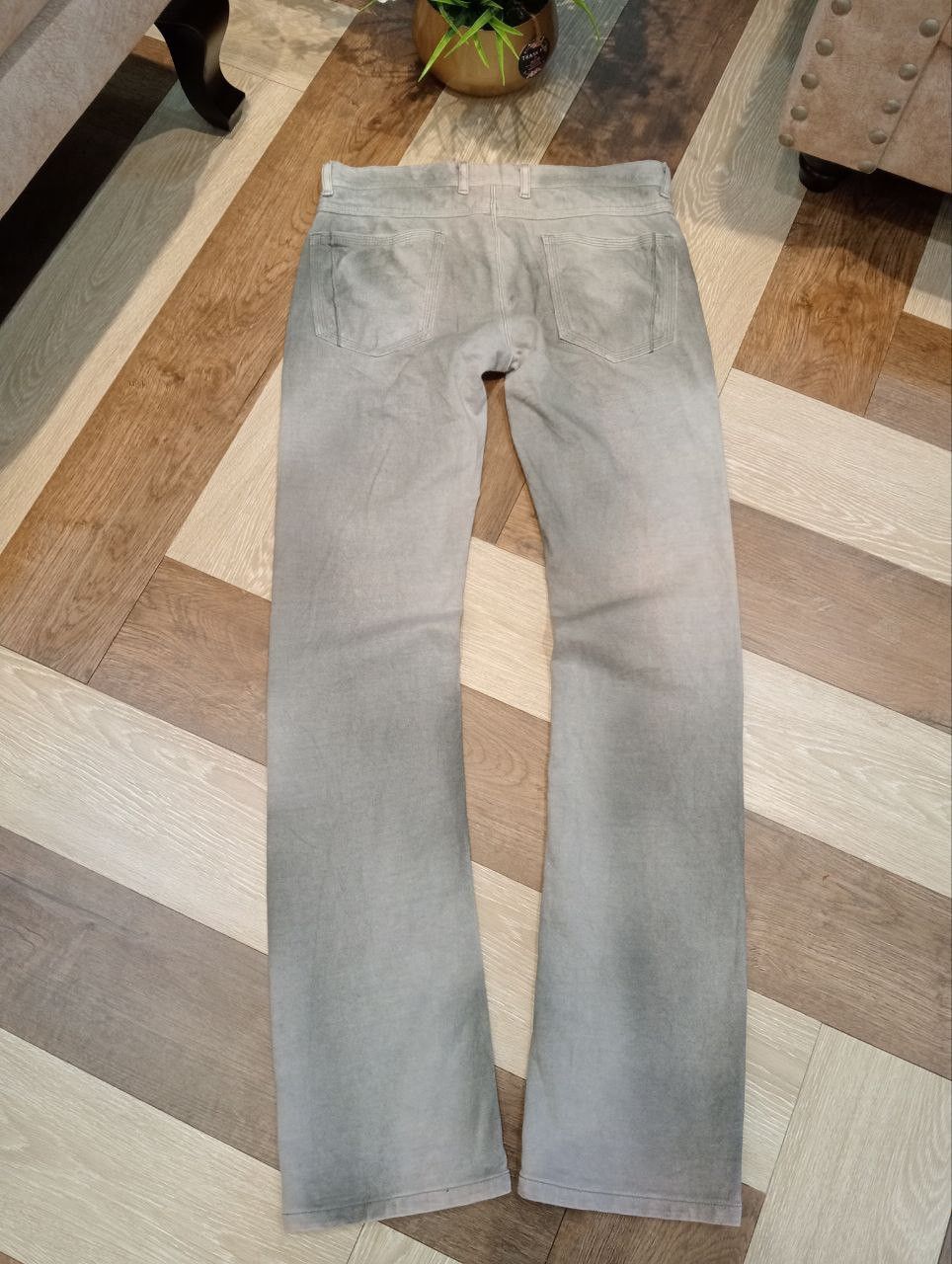 Neil Barrett BLACKBARRETT BY NEIL BARRETT LIGHT GRAY ACID JEANS Size US 33 - 10 Thumbnail