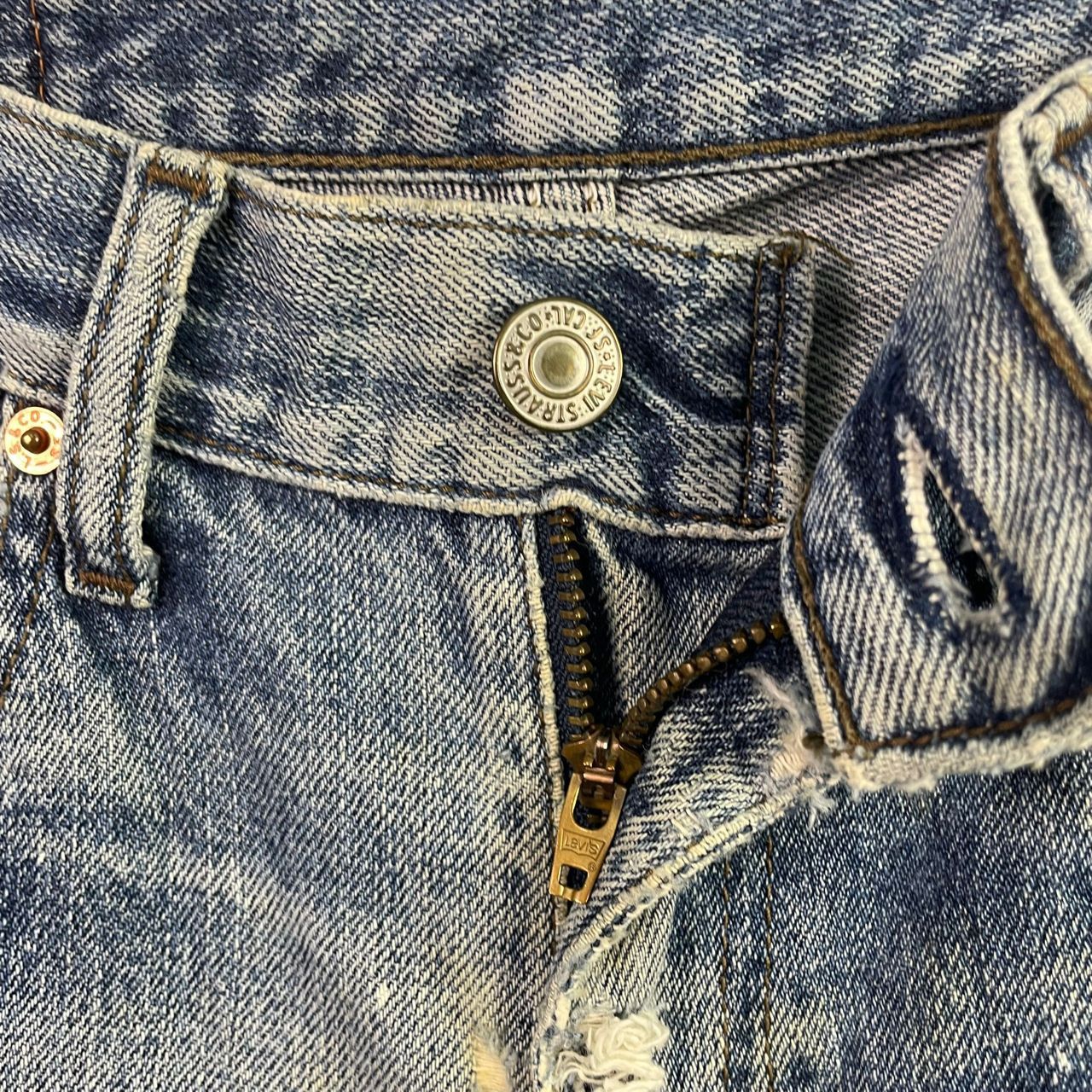 Vintage Levis Ripped Trashed Distressed Jeans
