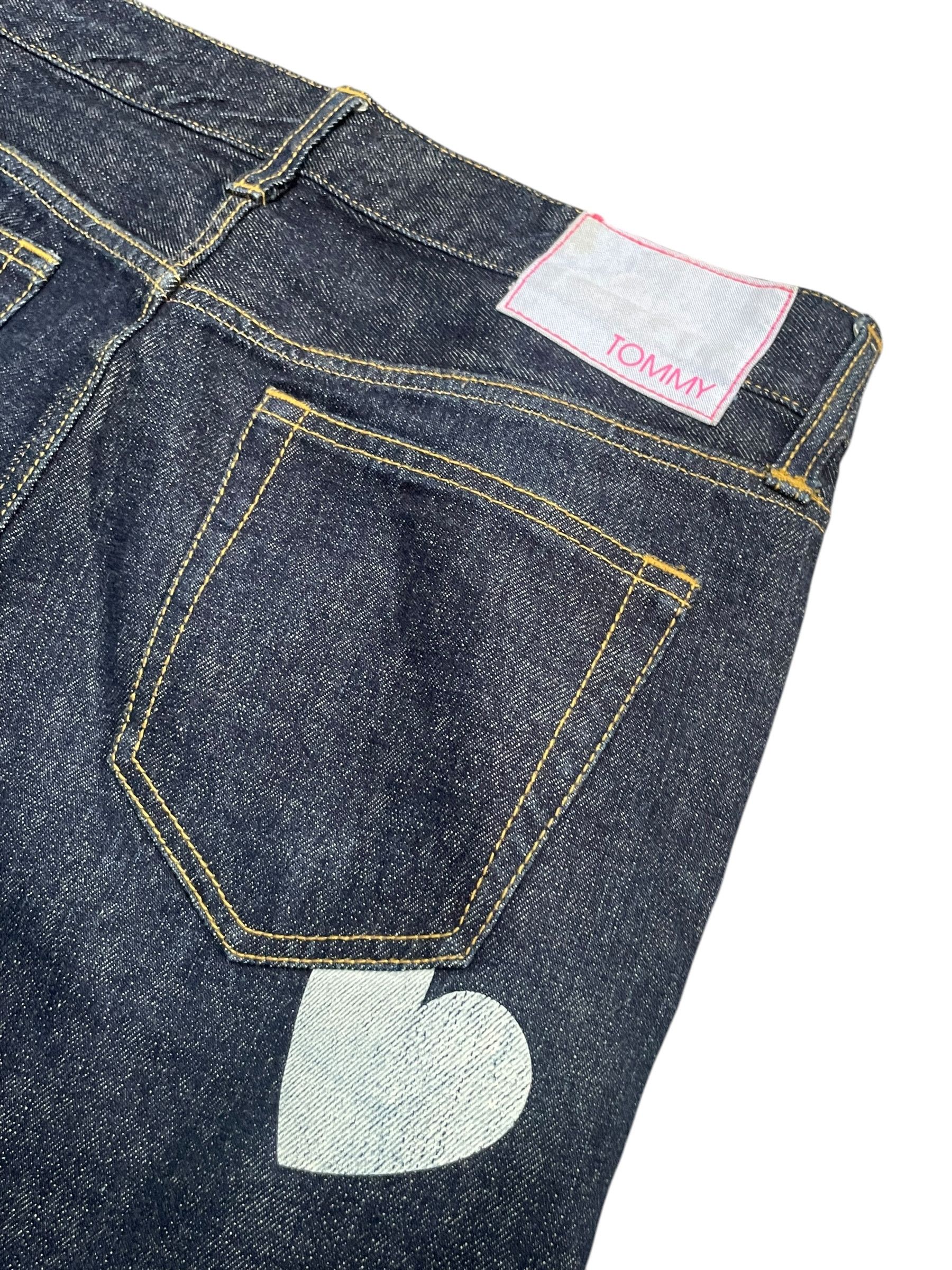 Designer Tommy Custom Painted Denim Size 33" - 7 Thumbnail