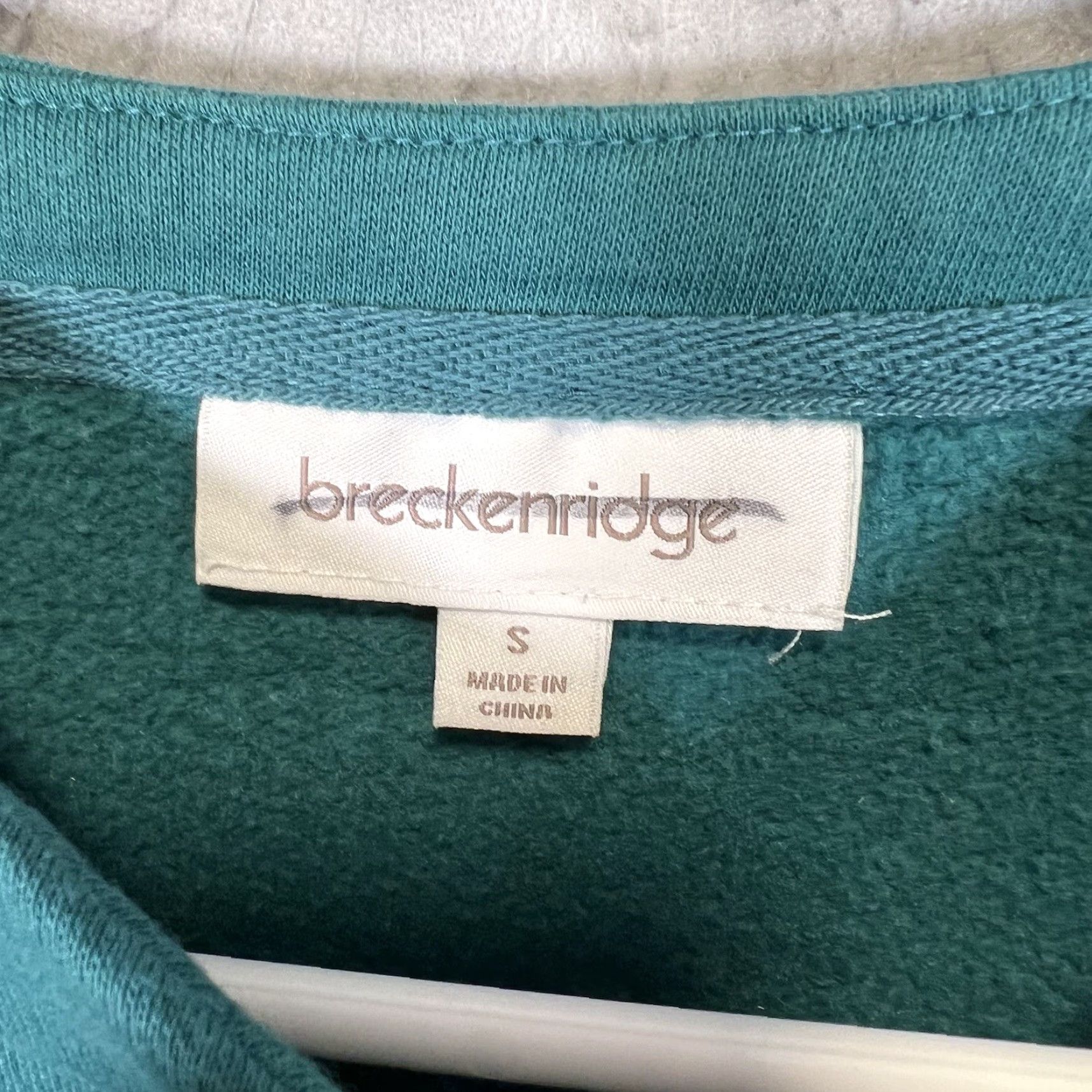 Altea VINTAGE Breckenridge Embroidered Bird House Full Zip Sweater Womens Small Teal Green Size S / US 4 / IT 40 - 6 Thumbnail