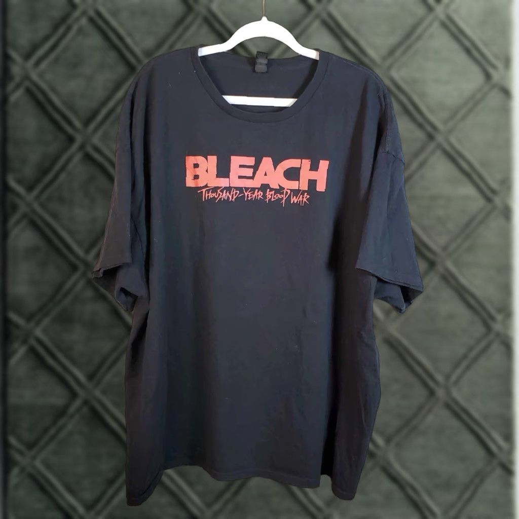 Doublet Bleach T Shirt Mens 3XLT Black Short Sleeve Crew Neck Double Sided Anime 2000s Century Blood War Tagless Cotton Shirt Big & Tall Size US XXL / EU 58 / 5 - 1 Thumbnail