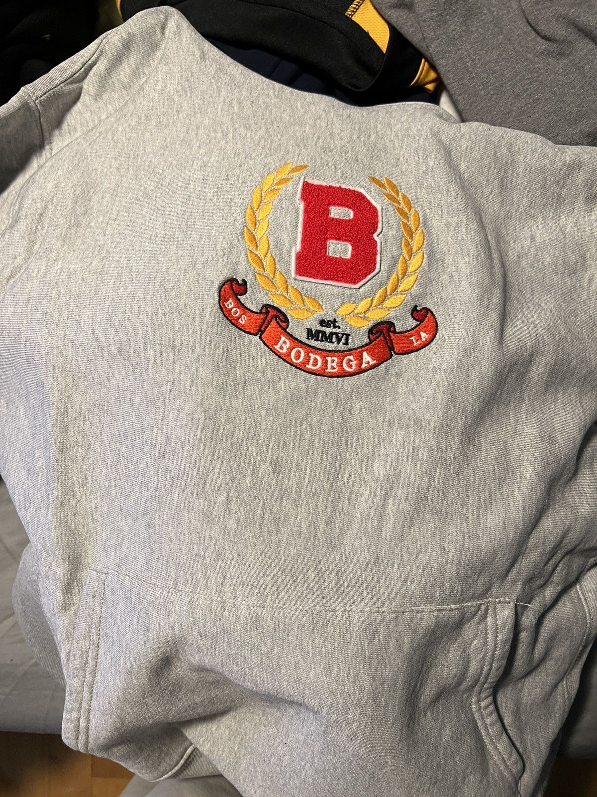 image of Bodega 06 Anniversary Hoodie in Grey, Men's (Size XL)