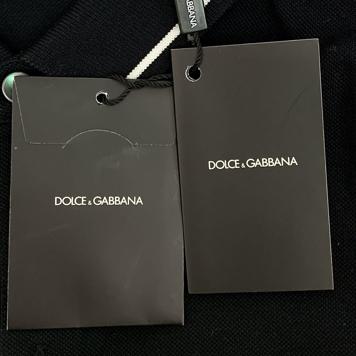 Dolce & Gabbana Dolce & Gabbana Black Crown Embroidered Polo Shirt K26WX Size US XS / EU 42 / 0 - 7 Thumbnail