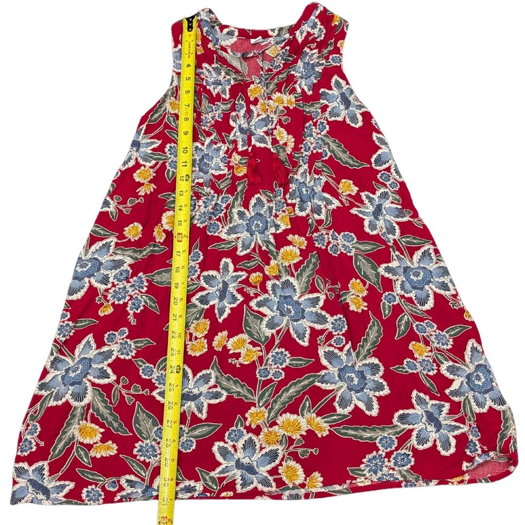 Old Navy Old Navy Floral Tent Dress with Tied Keyhole Neckline Size S / US 4 / IT 40 - 6 Thumbnail