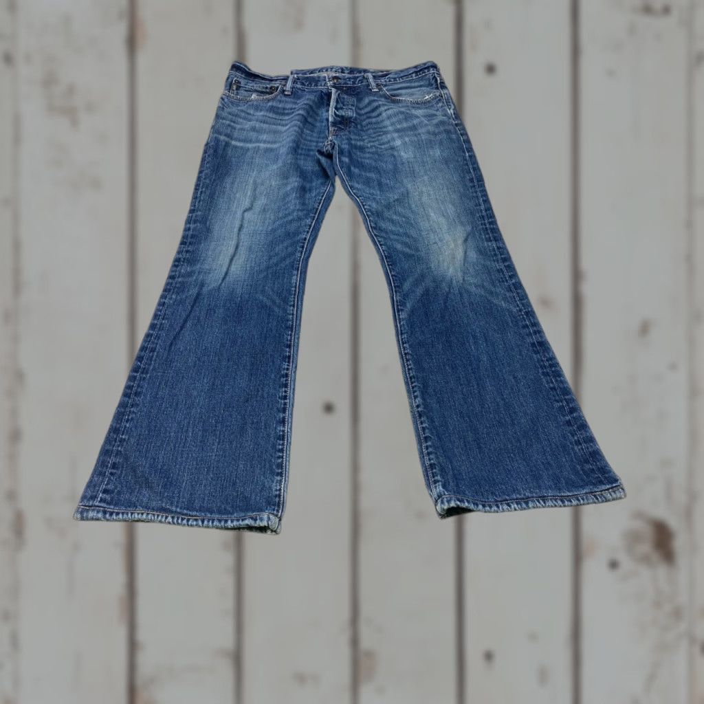 Abercrombie & Fitch Abercrombie & Fitch Jeans Mens 34x32 Straight Button Fly Whiskered DistressedY2K Size US 34 / EU 50 - 1 Thumbnail