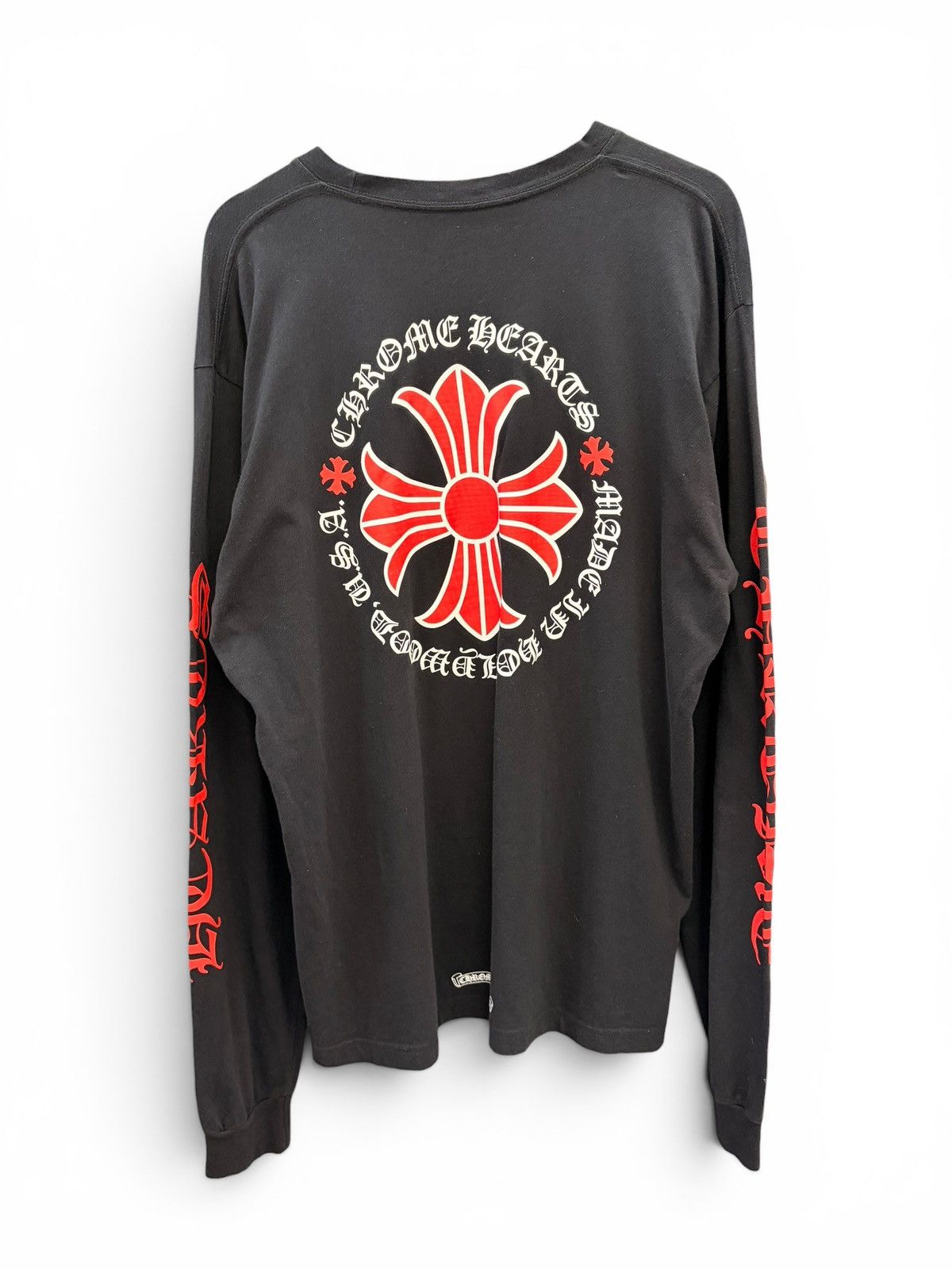 Chrome Hearts Chrome hearts Red Hollywood long sleeve tshirt | Grailed